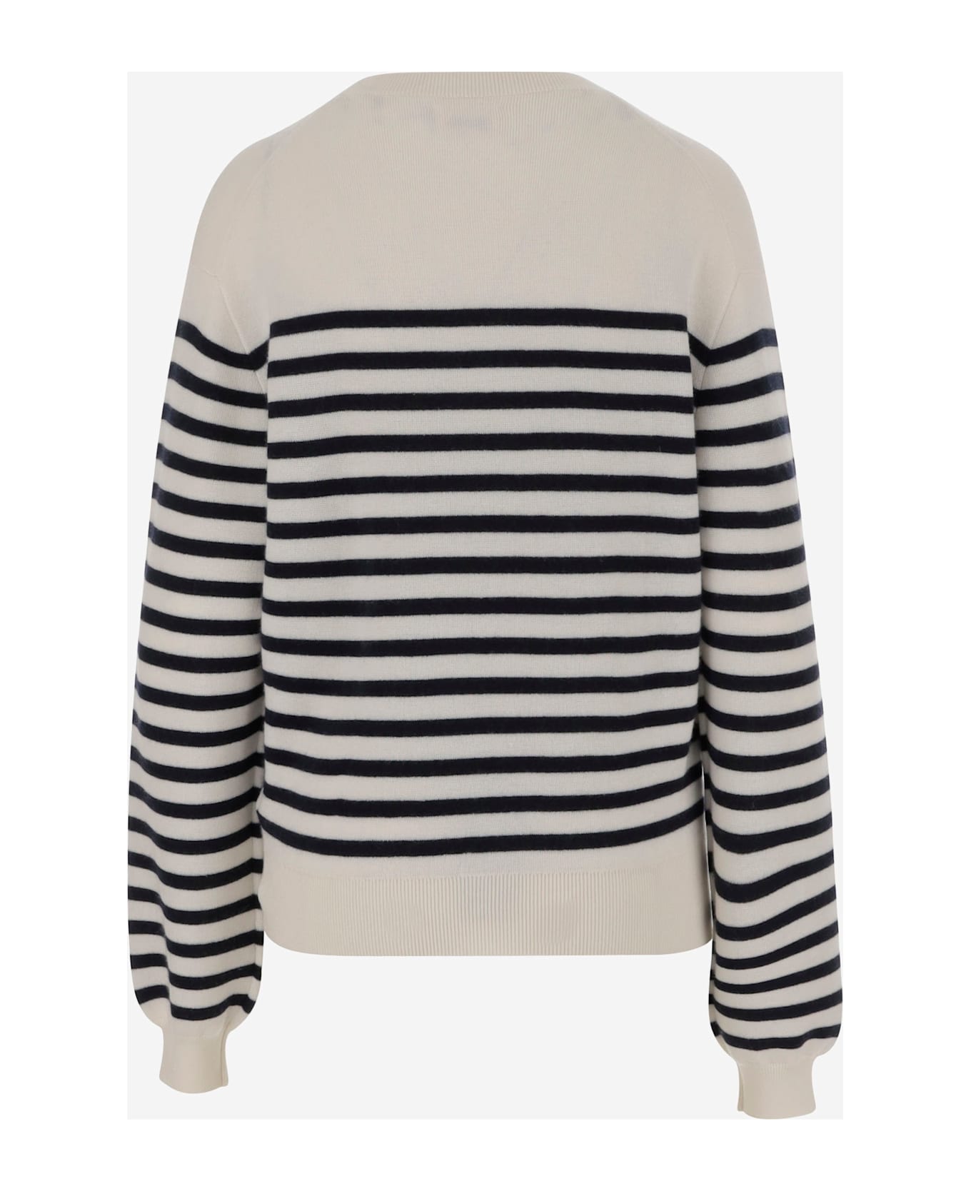Khaite Purple Stretch Cashmere Sweater - Ivory