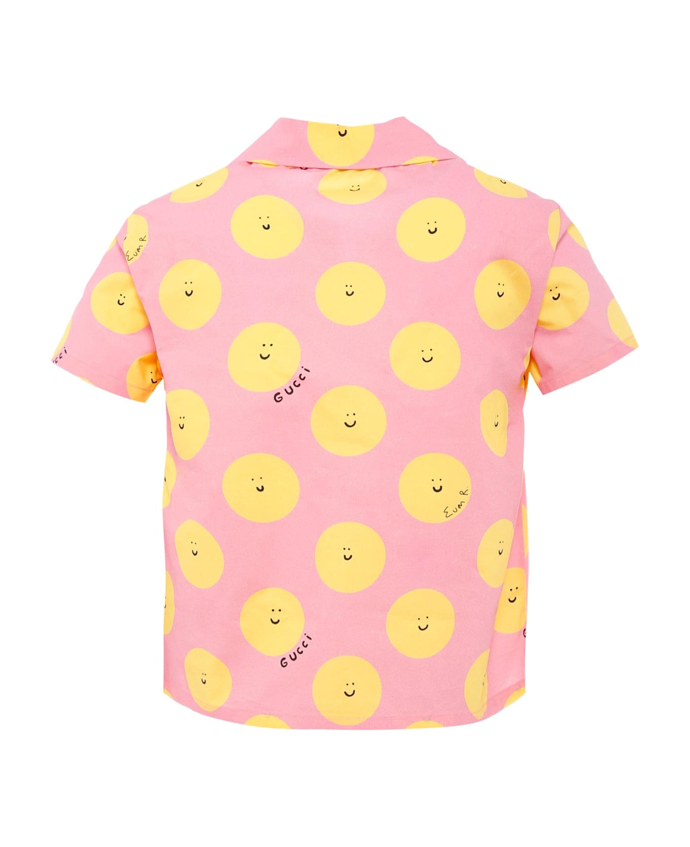 Gucci Pink Shirt For Girl With Sun - Pink