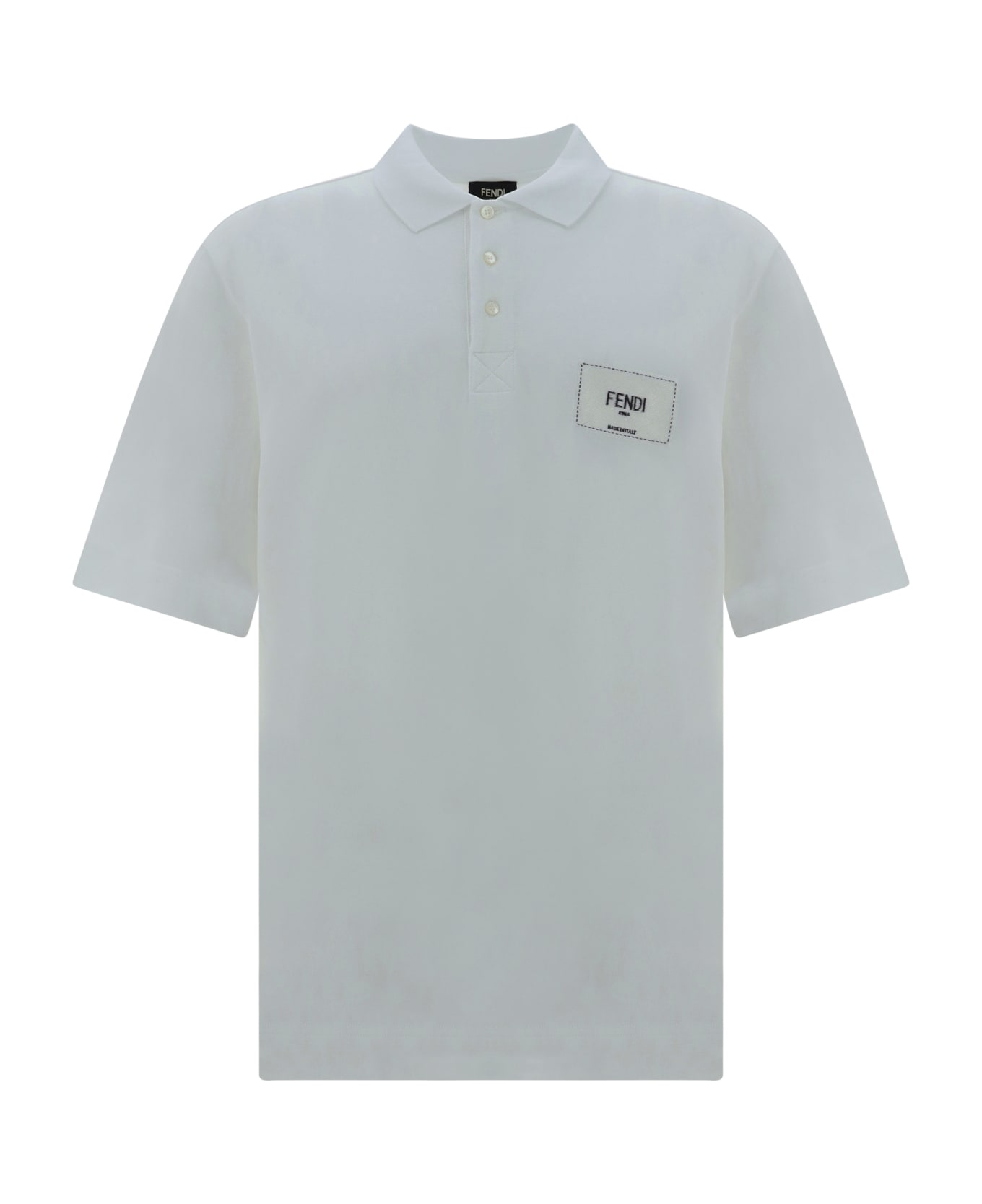 Fendi Polo Shirt - Bianco Ottico