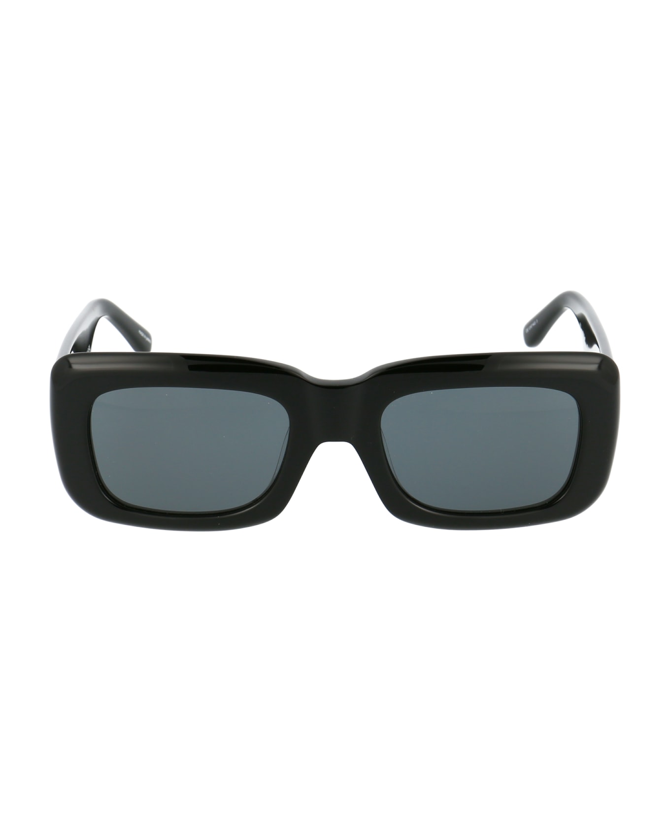The Attico Marfa Sunglasses - BLACK/YELLOWGOLD/GREY サングラス