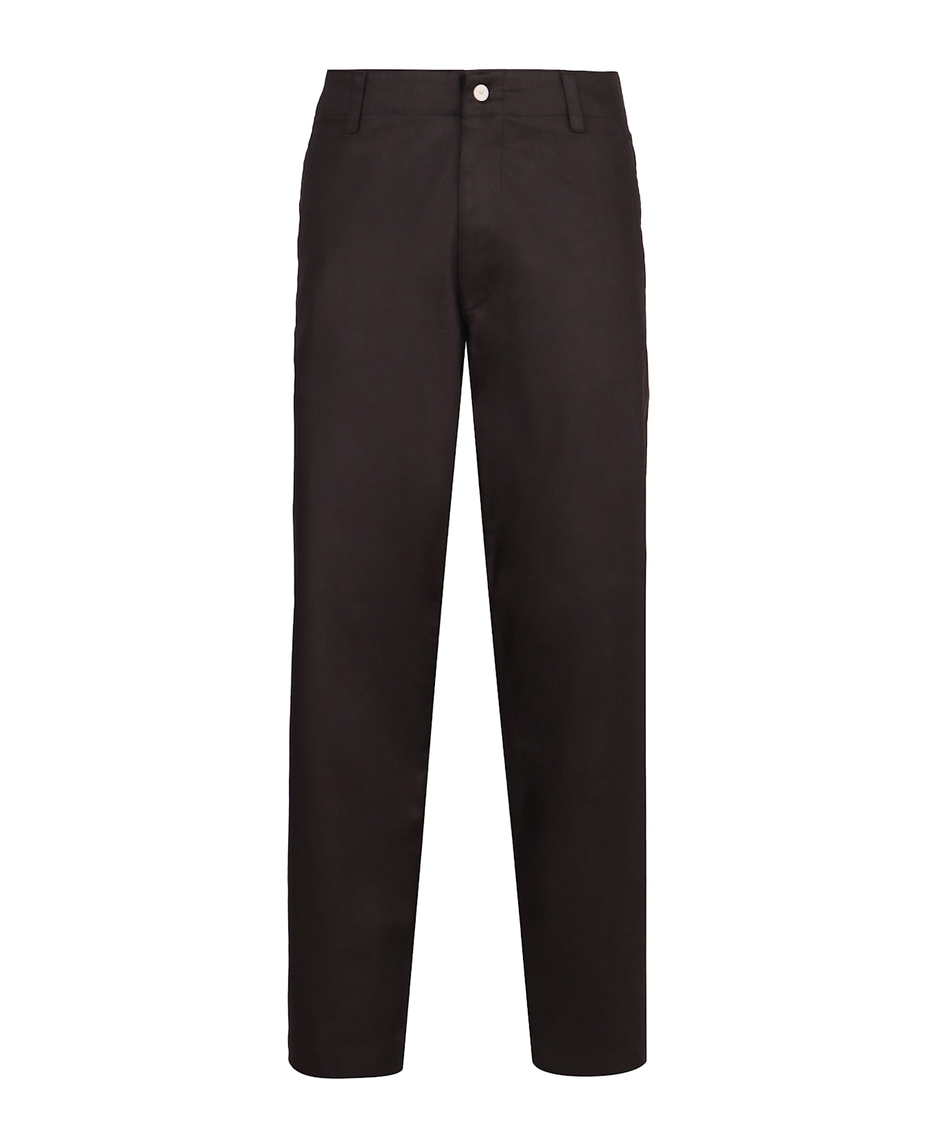 Emporio Armani Stretch Cotton Trousers - black