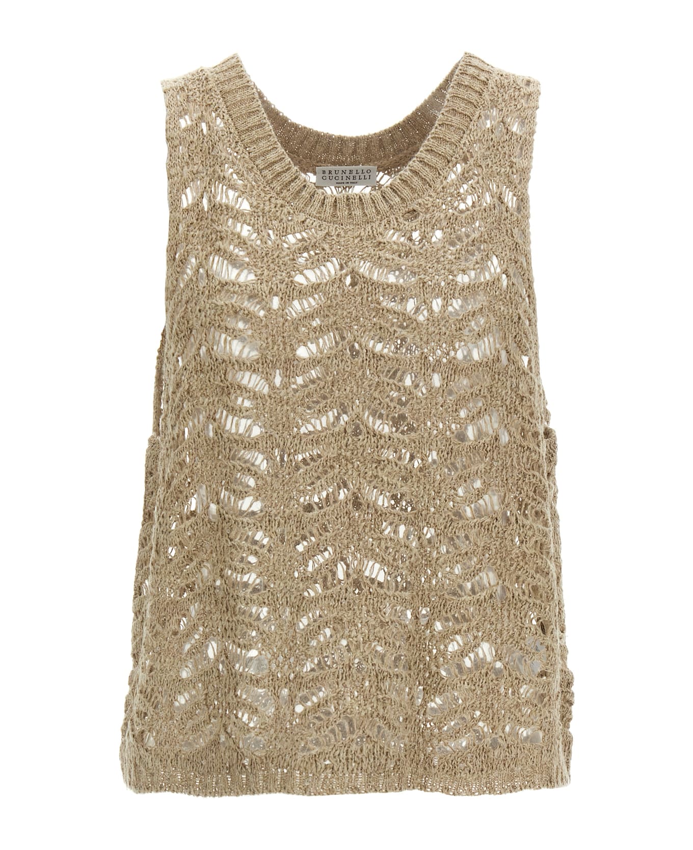 Brunello Cucinelli Top Dazzling - Beige