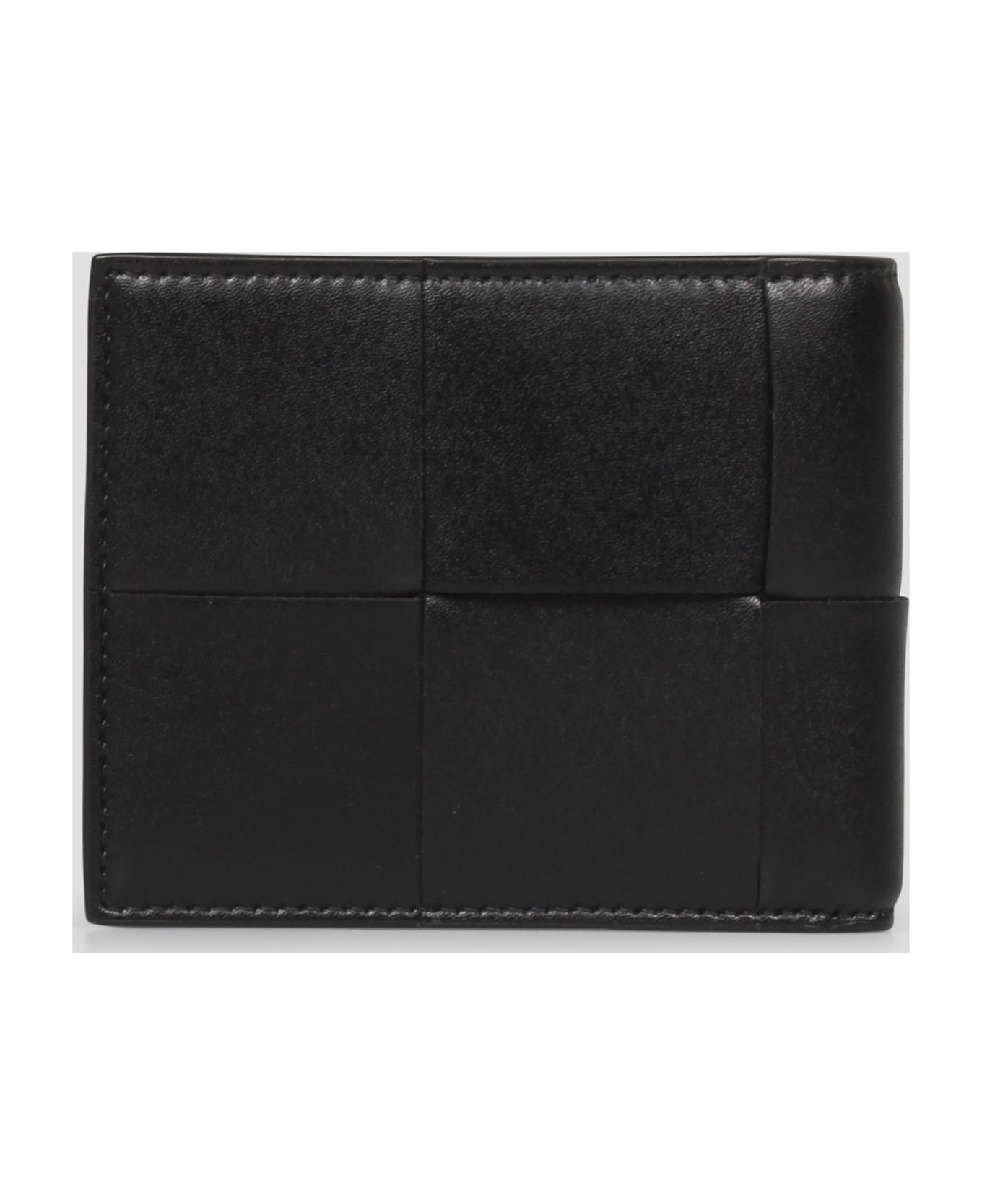 Bottega Veneta Intrecciato Cassette Bi-fold Wallet - Black