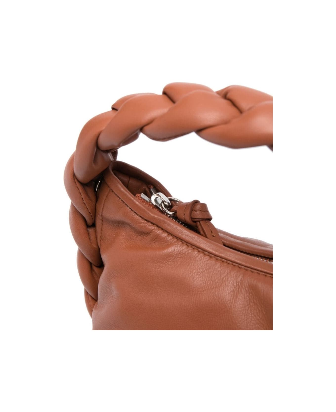 Hereu Brown Espiga Mini Tote Bag In Lamb Leather Woman - Brown