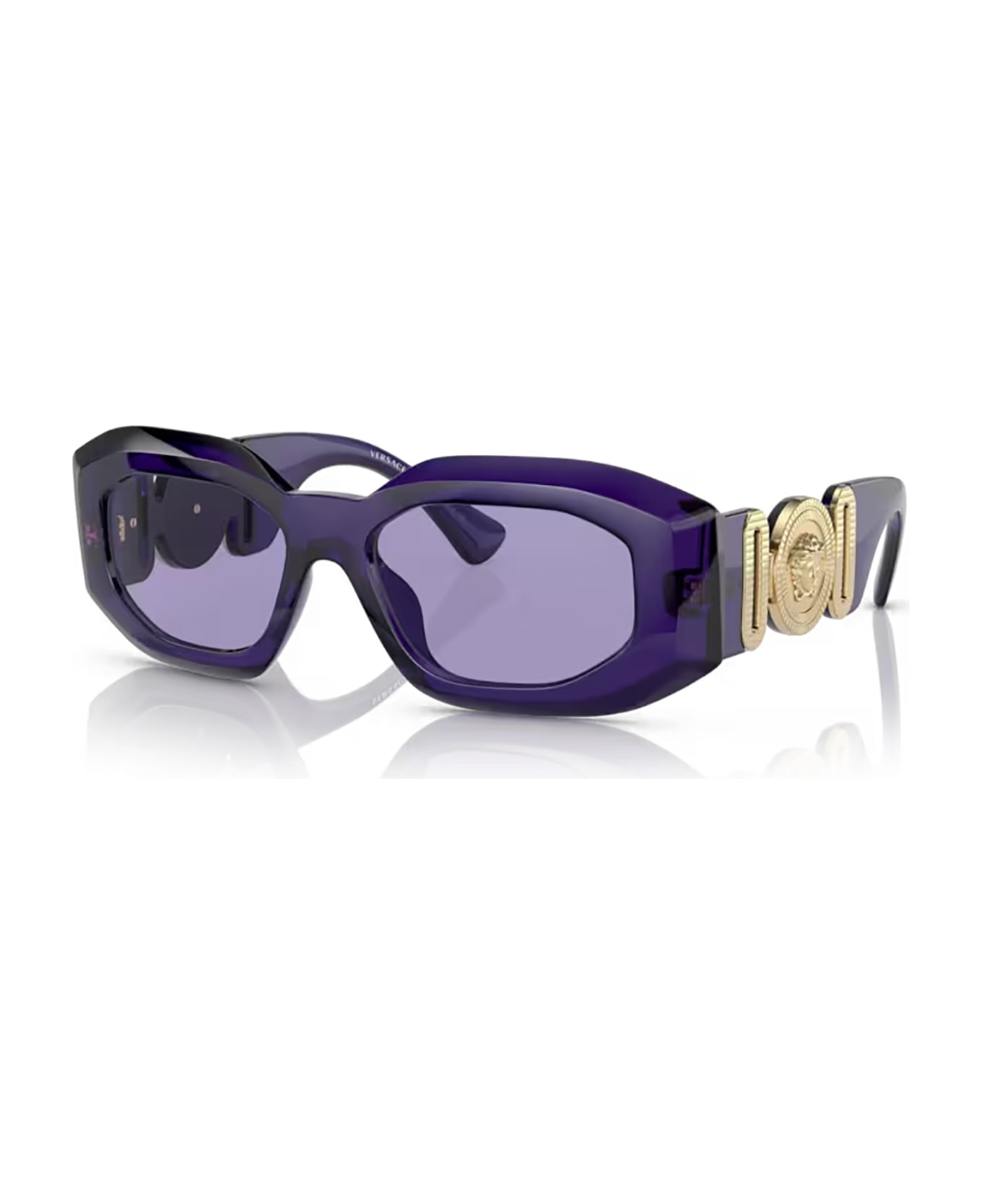 Versace Eyewear Ve4425u Purple Transparent Sunglasses - Purple transparent