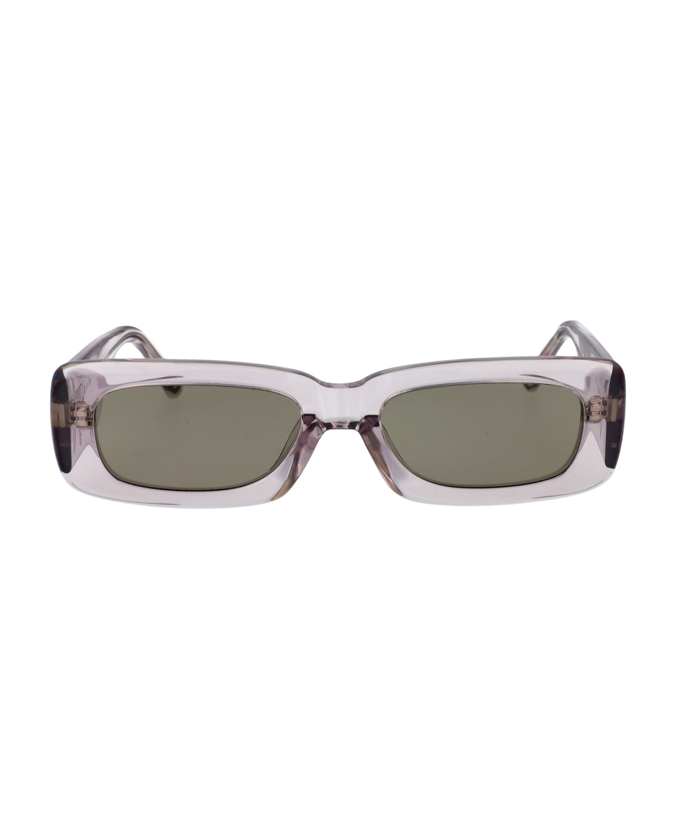 The Attico Mini Marfa Sunglasses - SMOKE/SILVER/BROWN