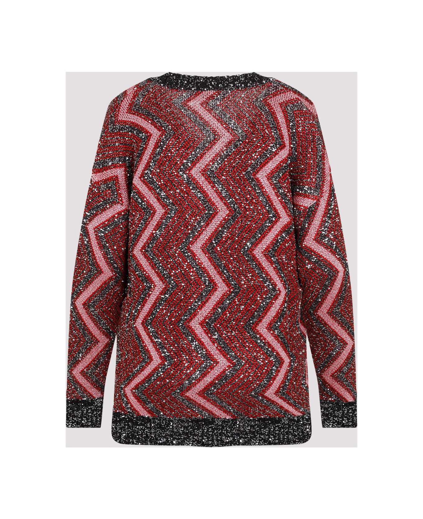 Missoni Maxi Cardigan - Red Rose Blk