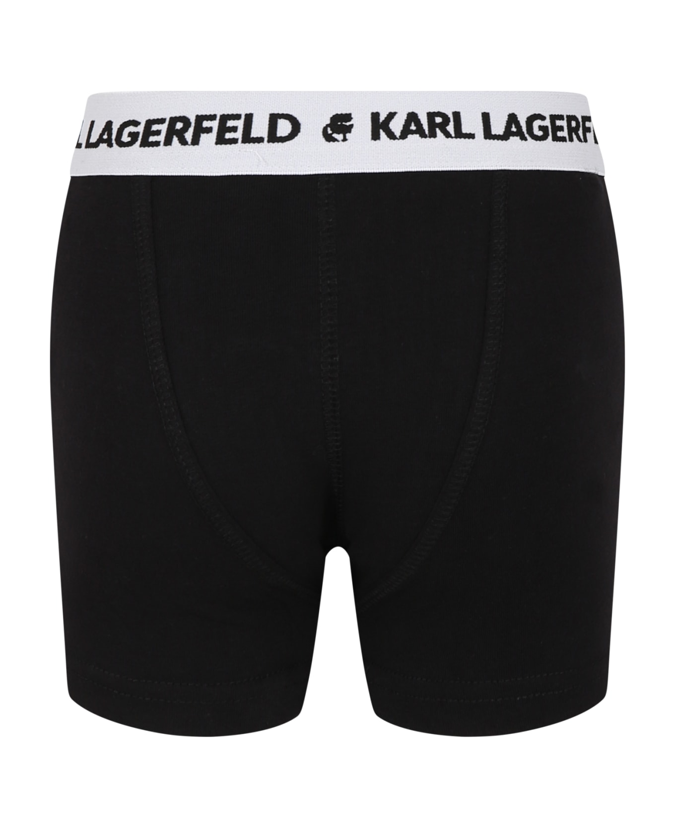 Karl Lagerfeld Kids Black Set For Boy With Logo - Black