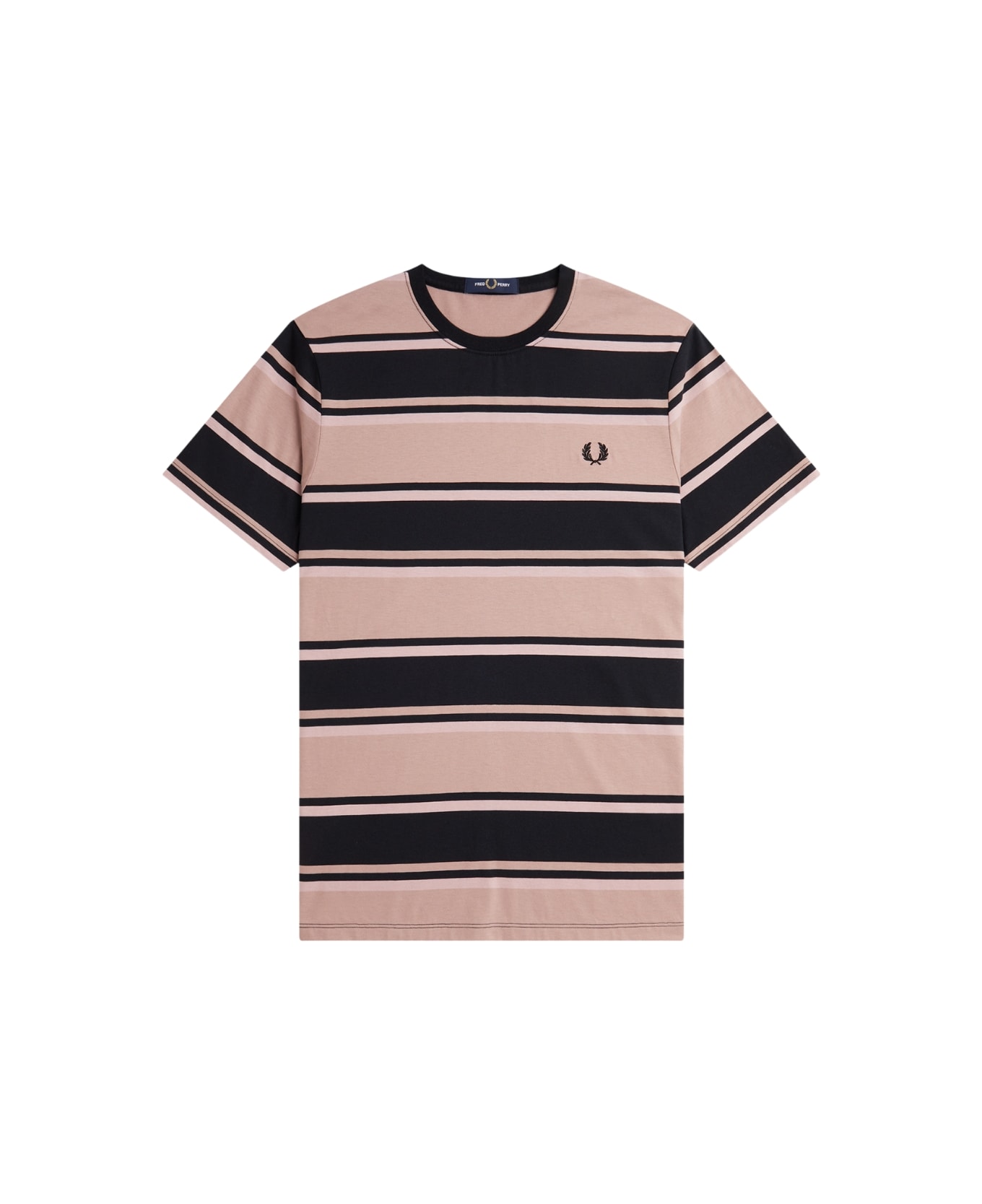 Fred Perry Fp Bold Stripe T-shirt - Dkpink Dustro Bk