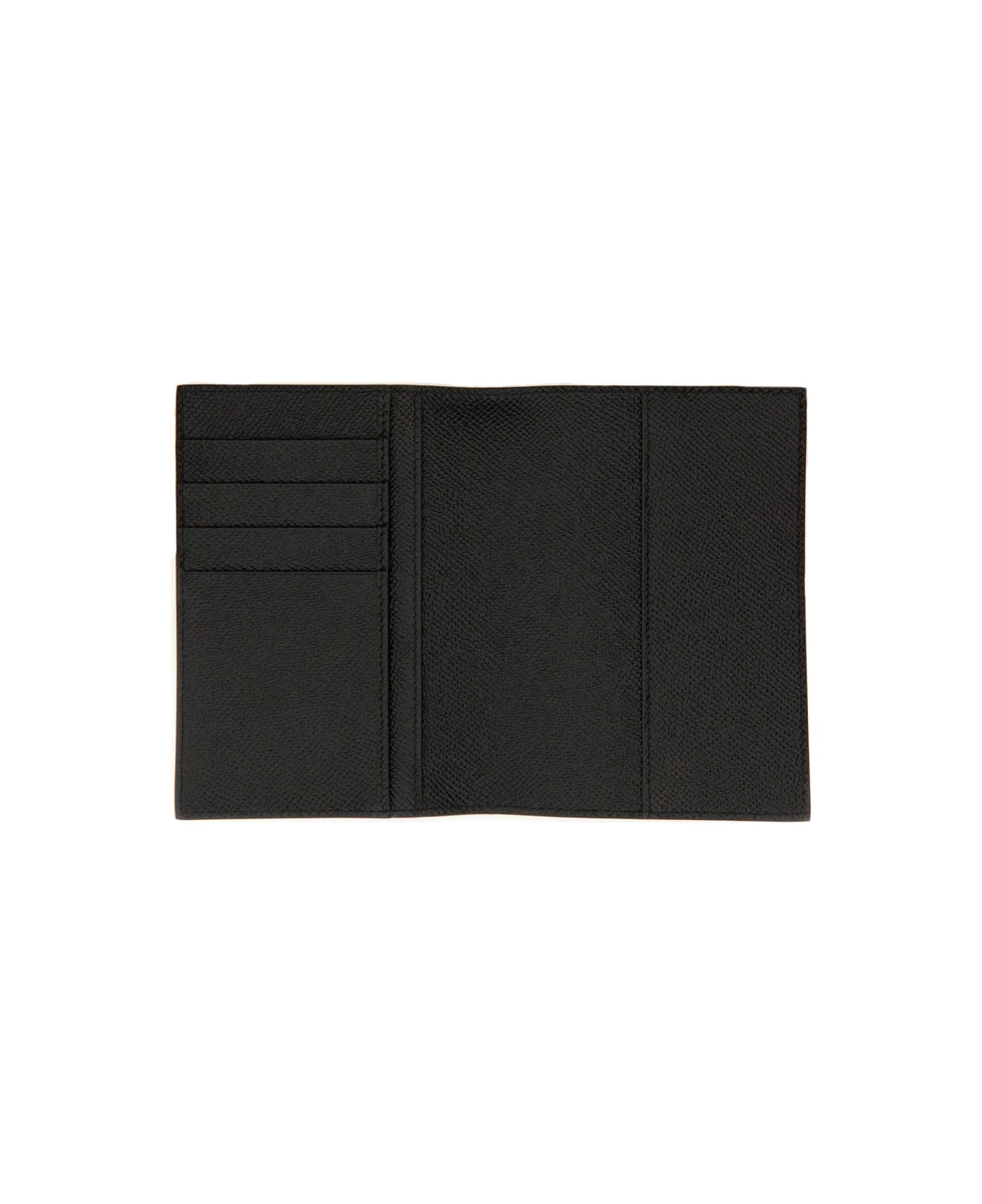 Dolce 
Gabbana Leather Passport Holder - BLACK