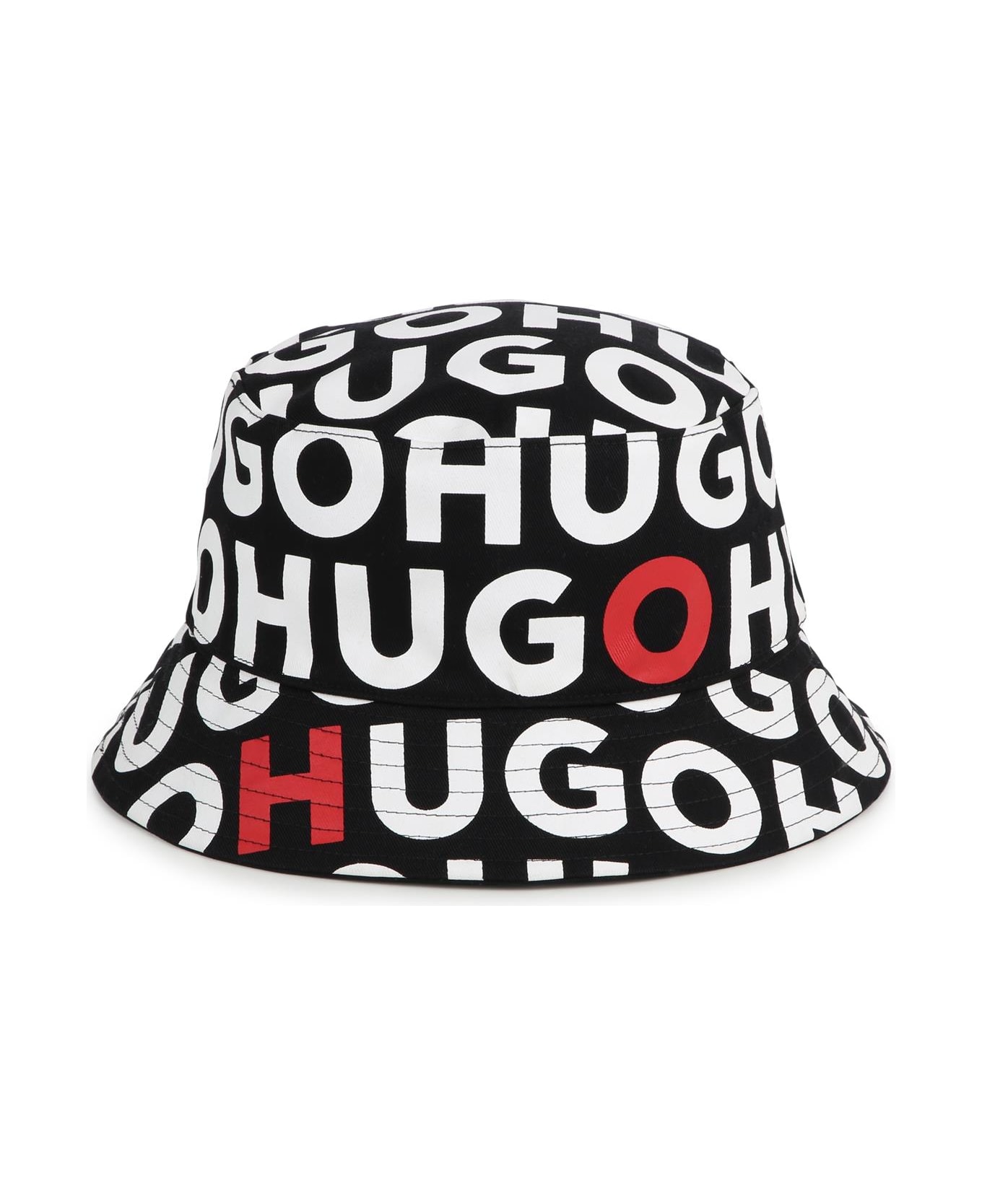 Hugo Boss Bucket Hat With Print - Black