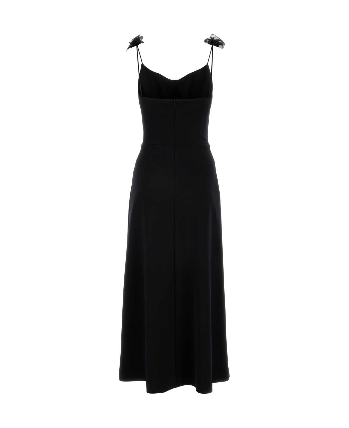 Magda Butrym Black Stretch Nylon Dress - BLACK