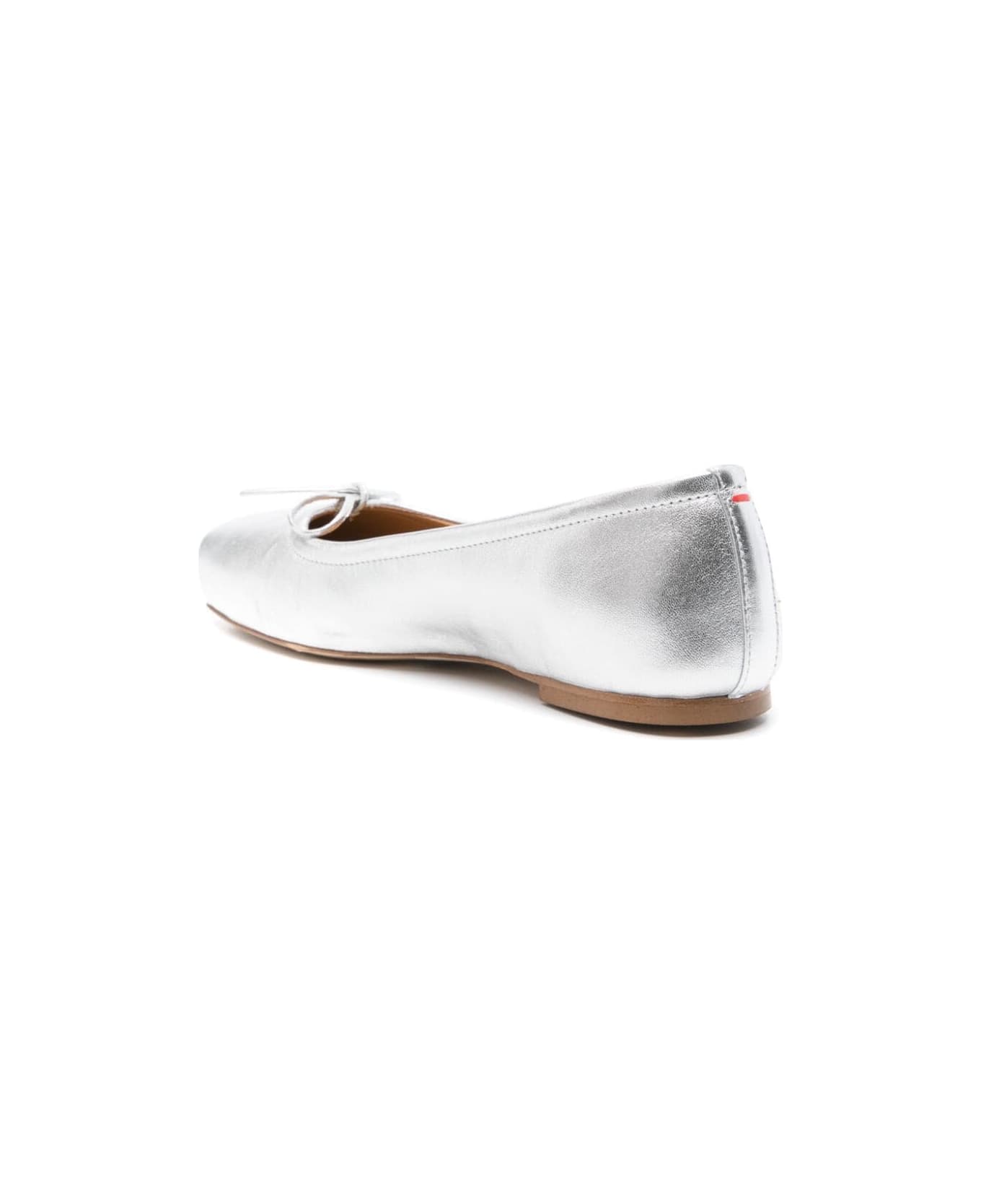 aeyde Gabriella Laminated Nappa Leather - Silver