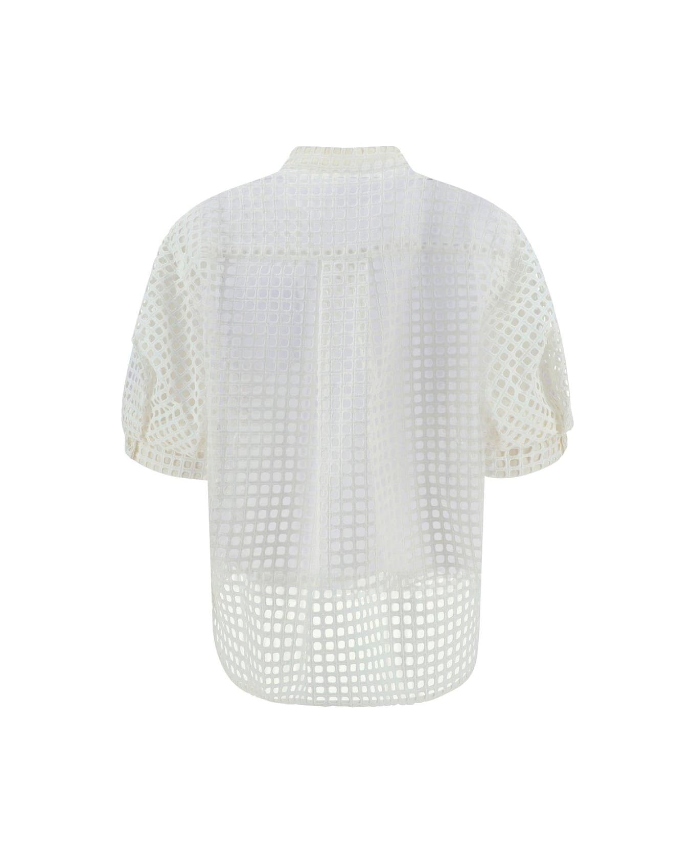 Sacai Saca Layered Crewneck T-shirt - Off White
