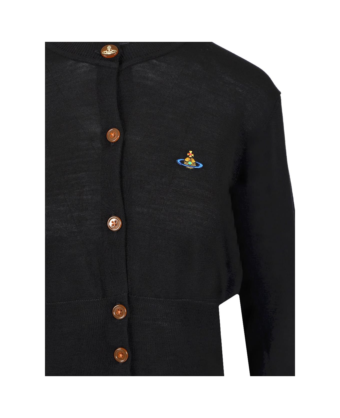 Vivienne Westwood 
bea Cropped
 Cardigan - BLACK