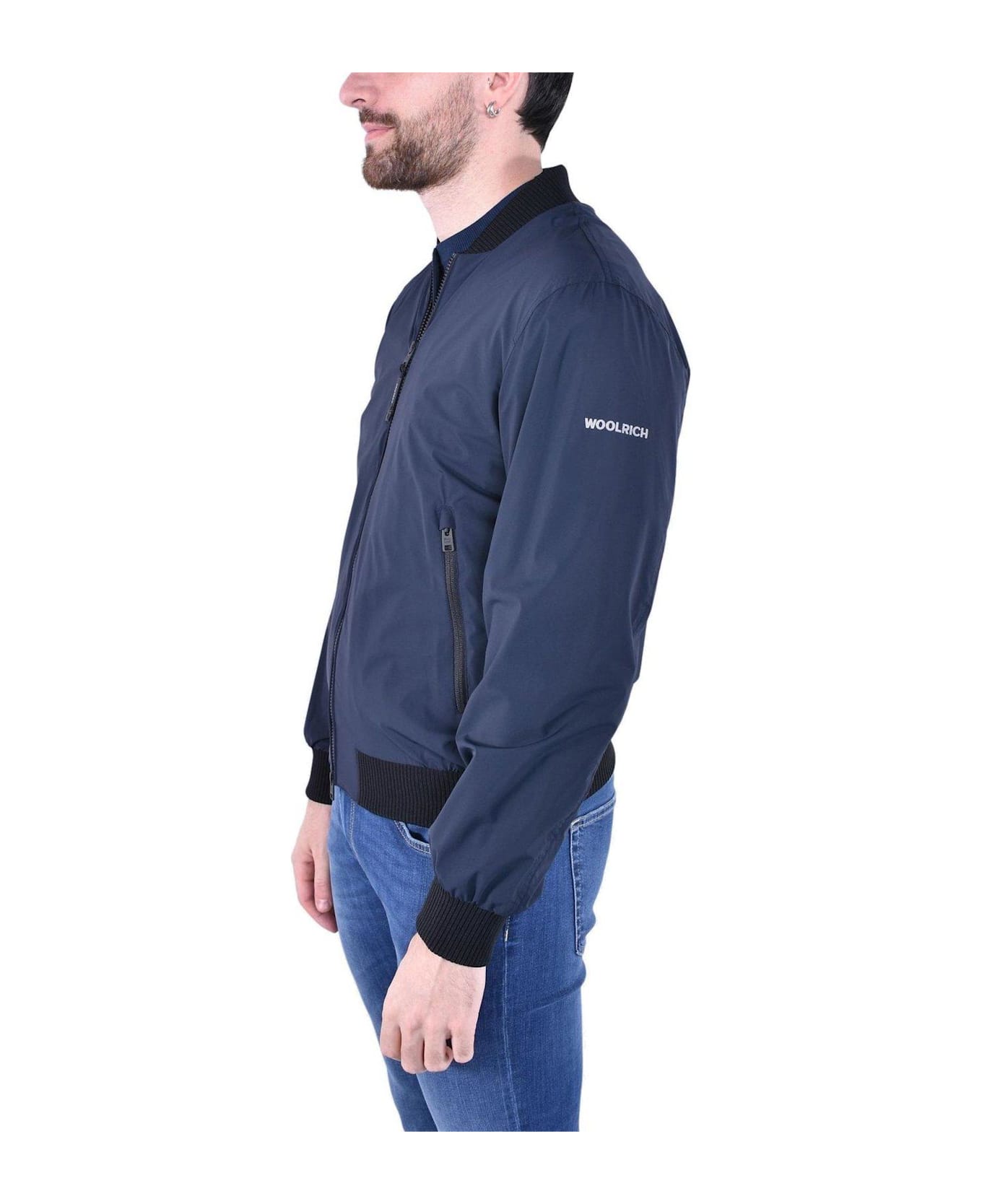 Woolrich Matte-finish Bomber Jacket - Blu