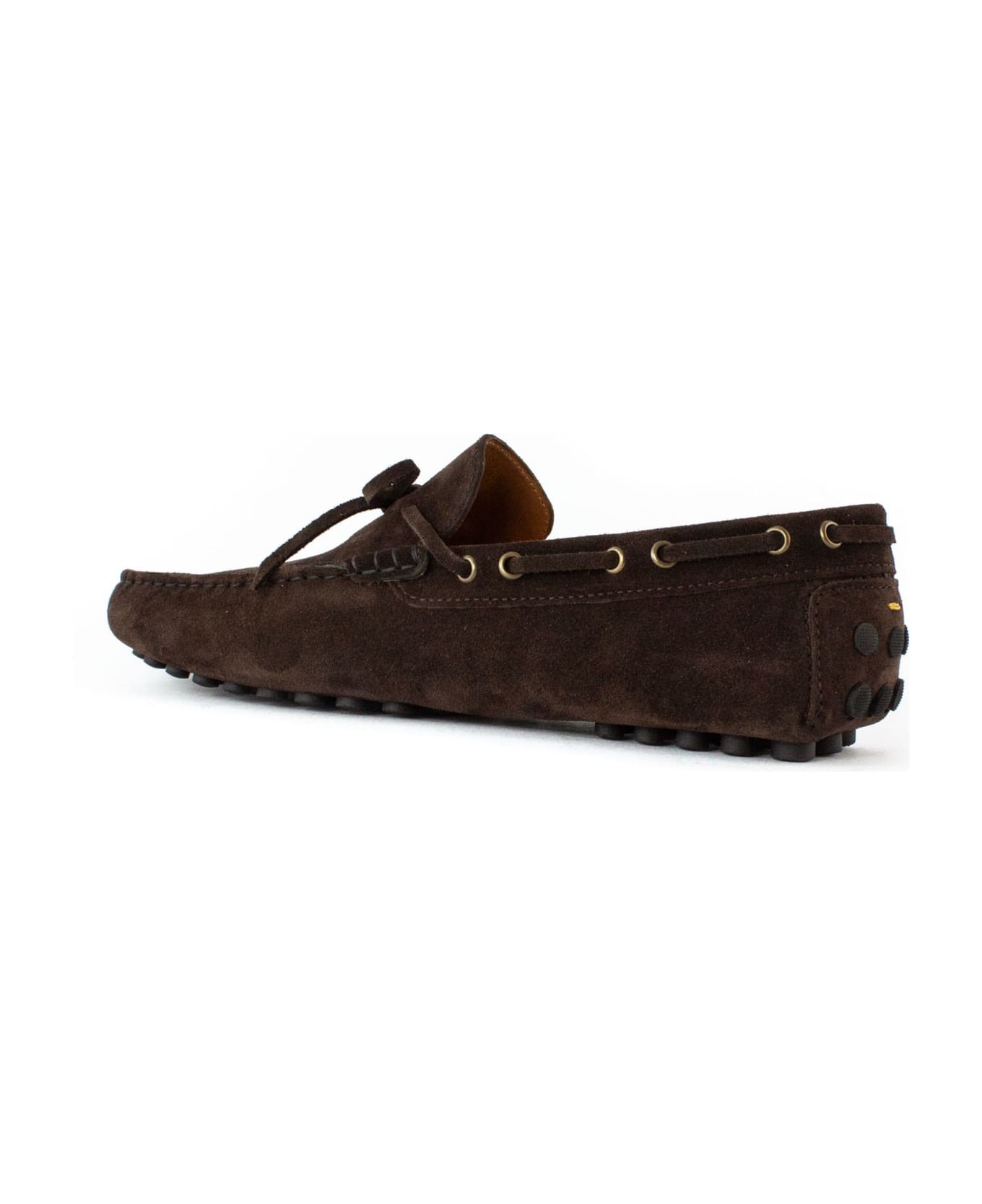 Doucal's Brown Suede Driver Loafer - Brown