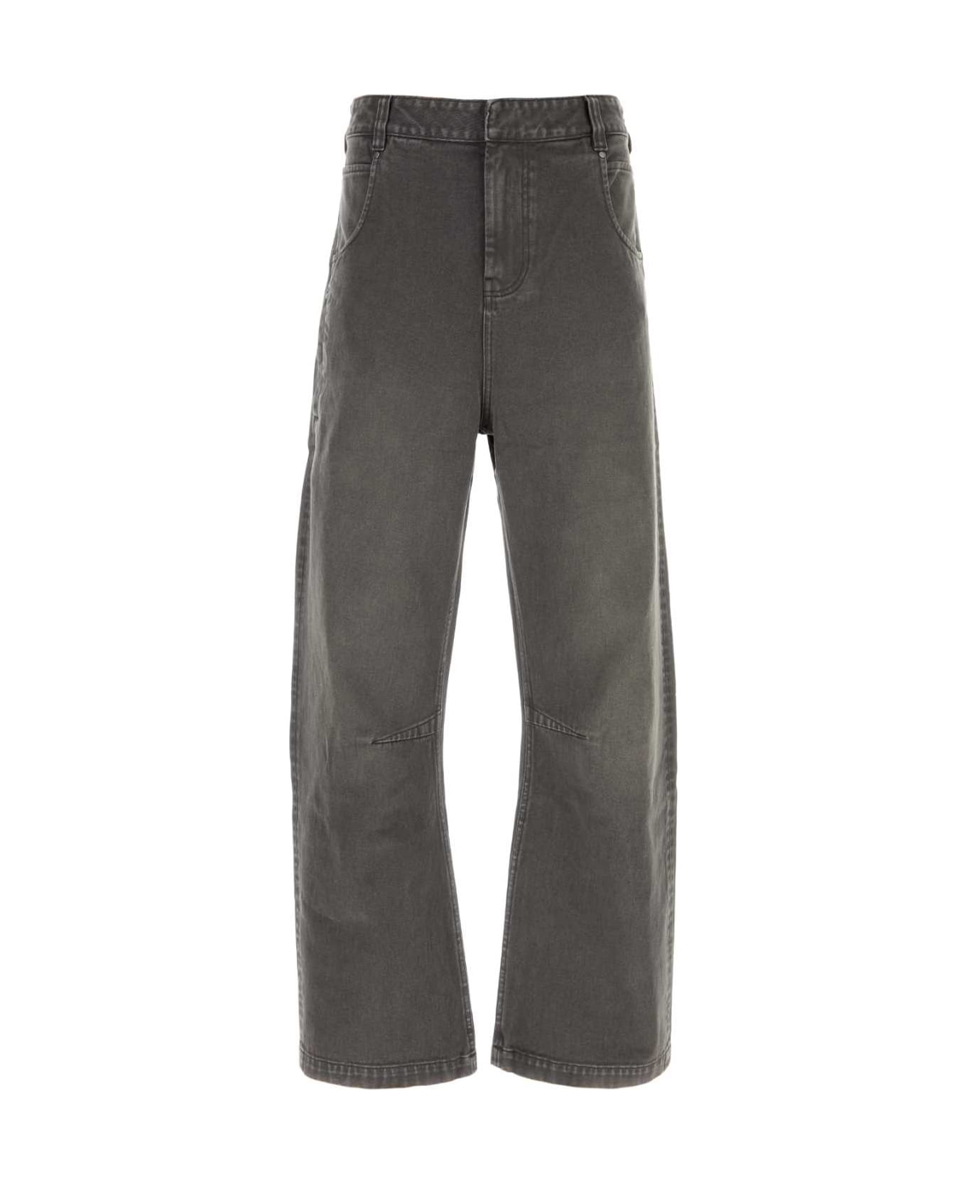 Entire Studios Dark Grey Denim Jeans - STONELIGHT