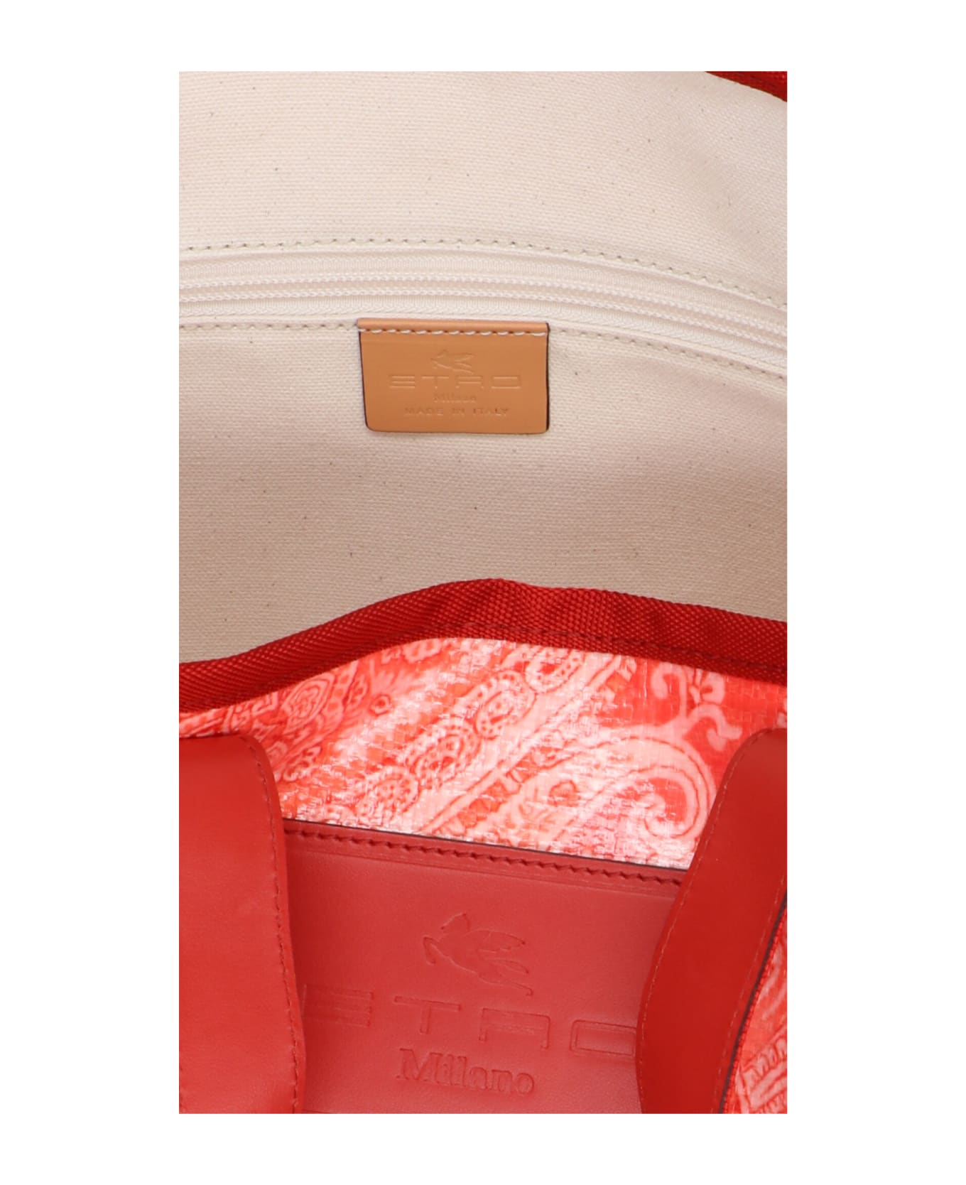Etro 'globetrotter' Shopping Bag - Orange