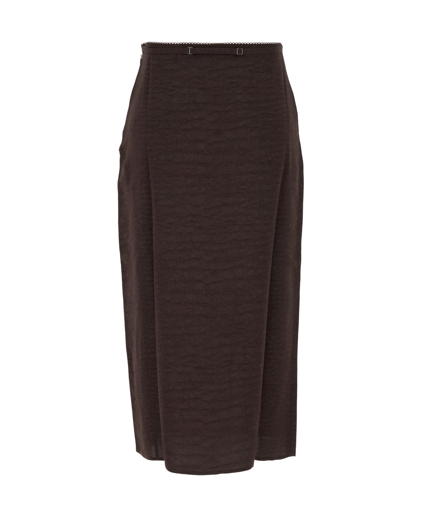 Jacquemus La Jupe Notte - CROCOBROWN