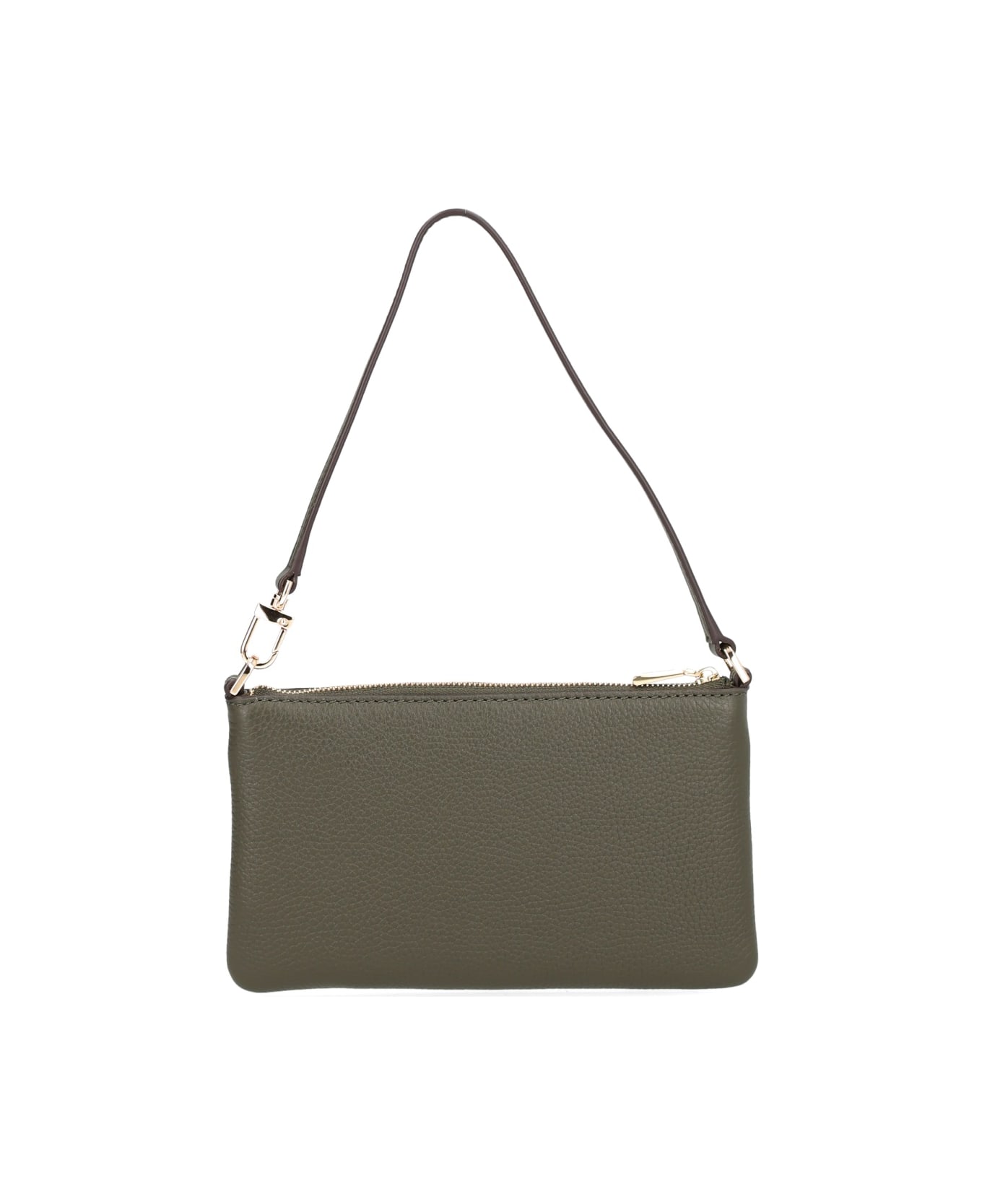 Michael Kors Leather Clutch Bag - GREEN