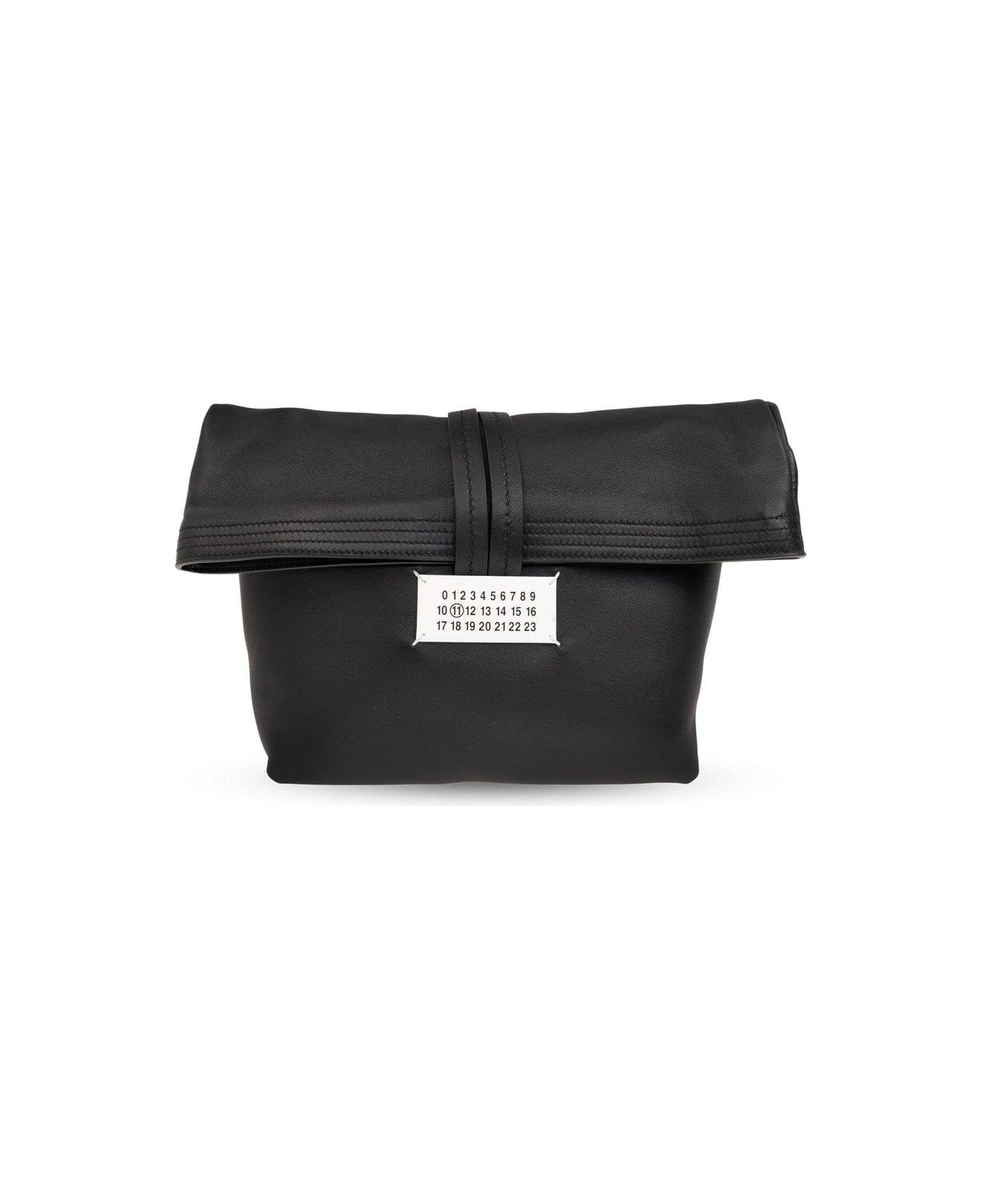 Maison Margiela Roll-top Handbag - BLACK