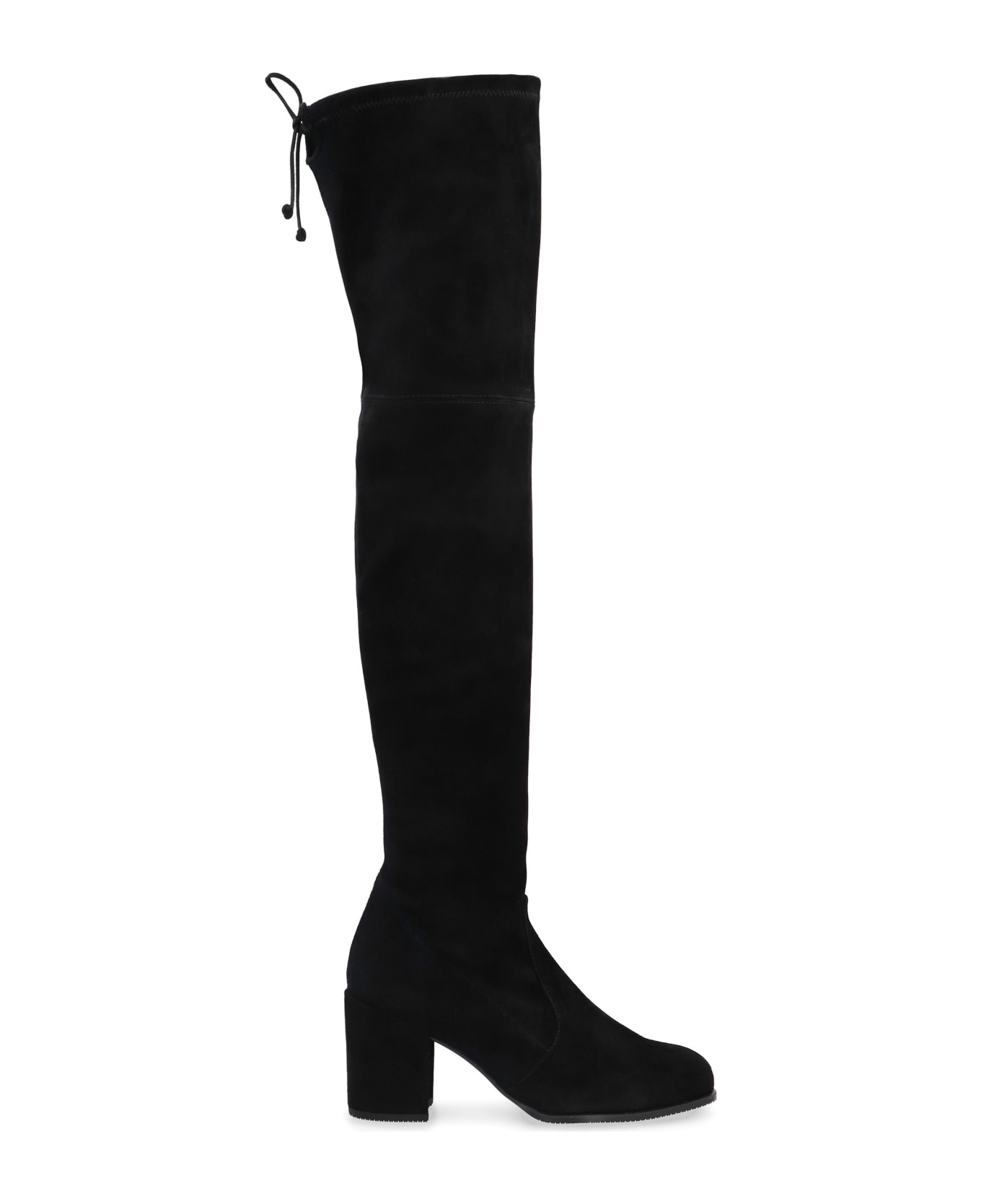 Stuart Weitzman Tieland Stretch Suede Over The Knee Boots - black ブーツ