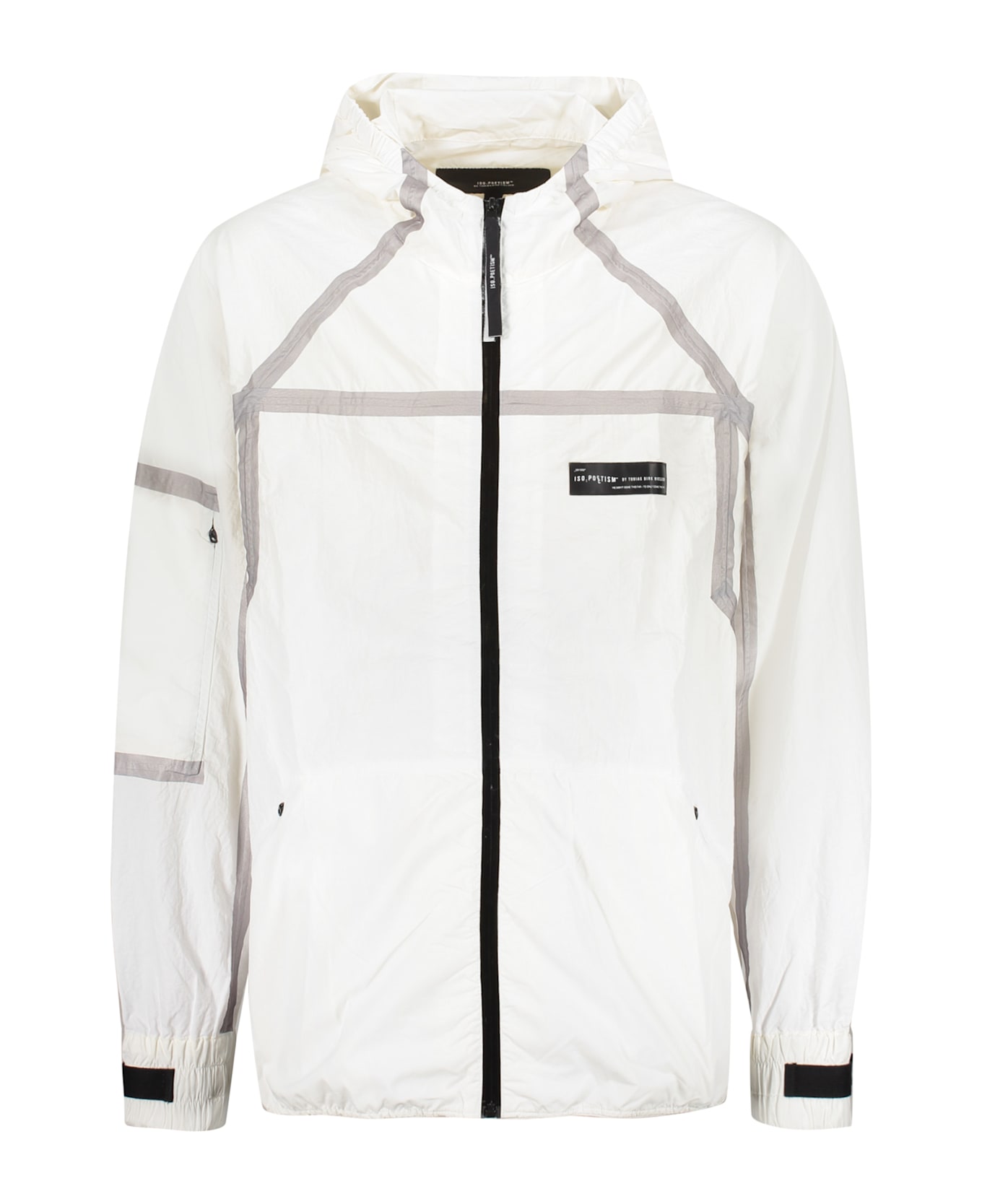 Iso.Poetism Hooded Nylon Jacket - White