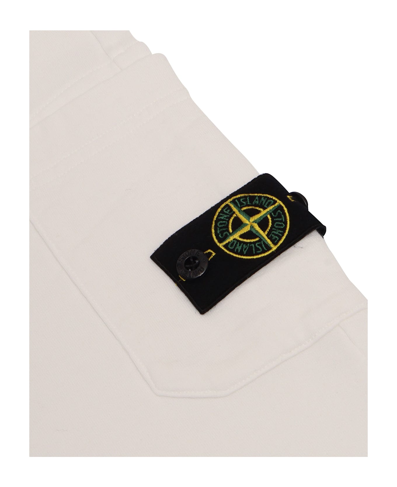Stone Island Sweatpants - WHITE