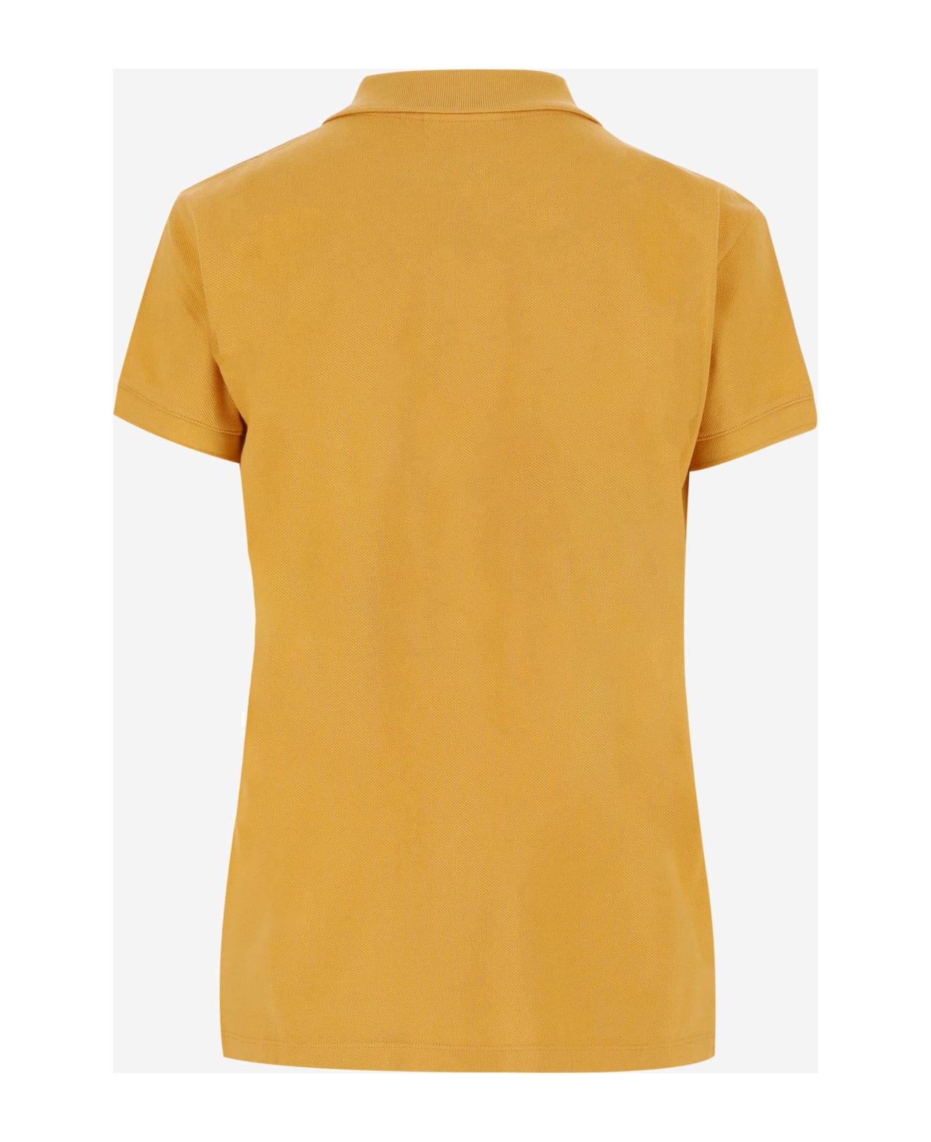 Maison Kitsuné Cotton Polo Shirt With Logo - Yellow