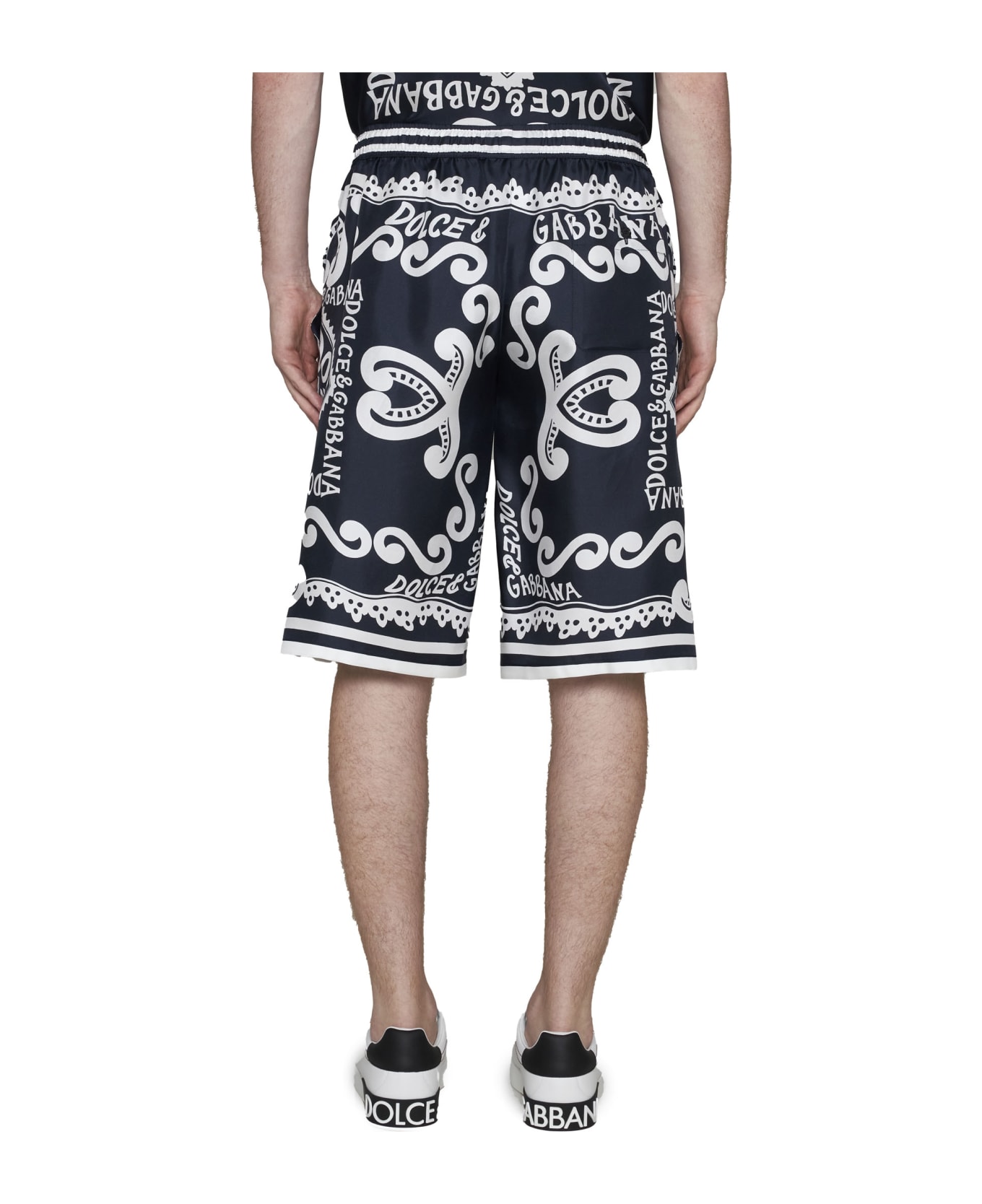 Dolce & Gabbana Bermuda Shorts - Dg Marina Blu ショートパンツ