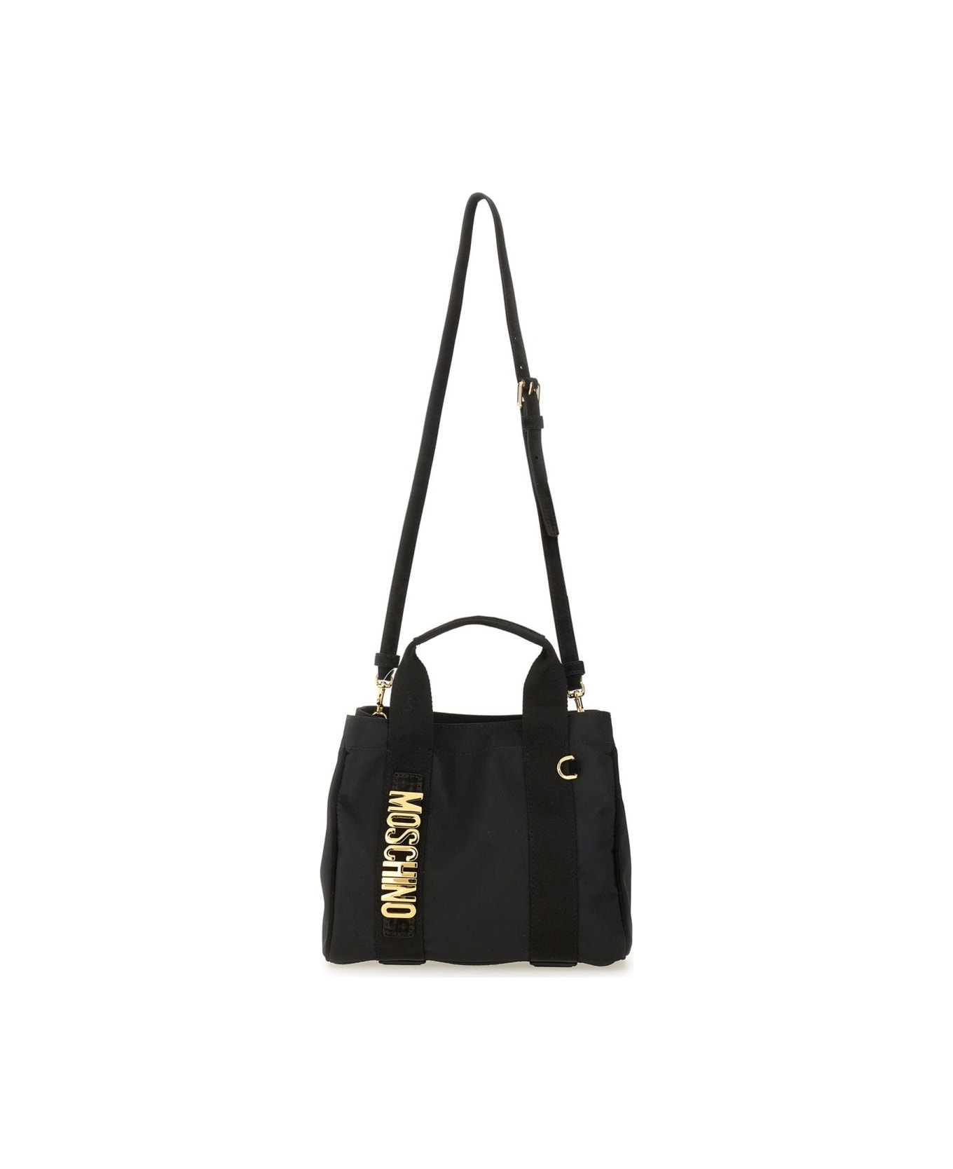 Moschino Bag With Logo - BLACK