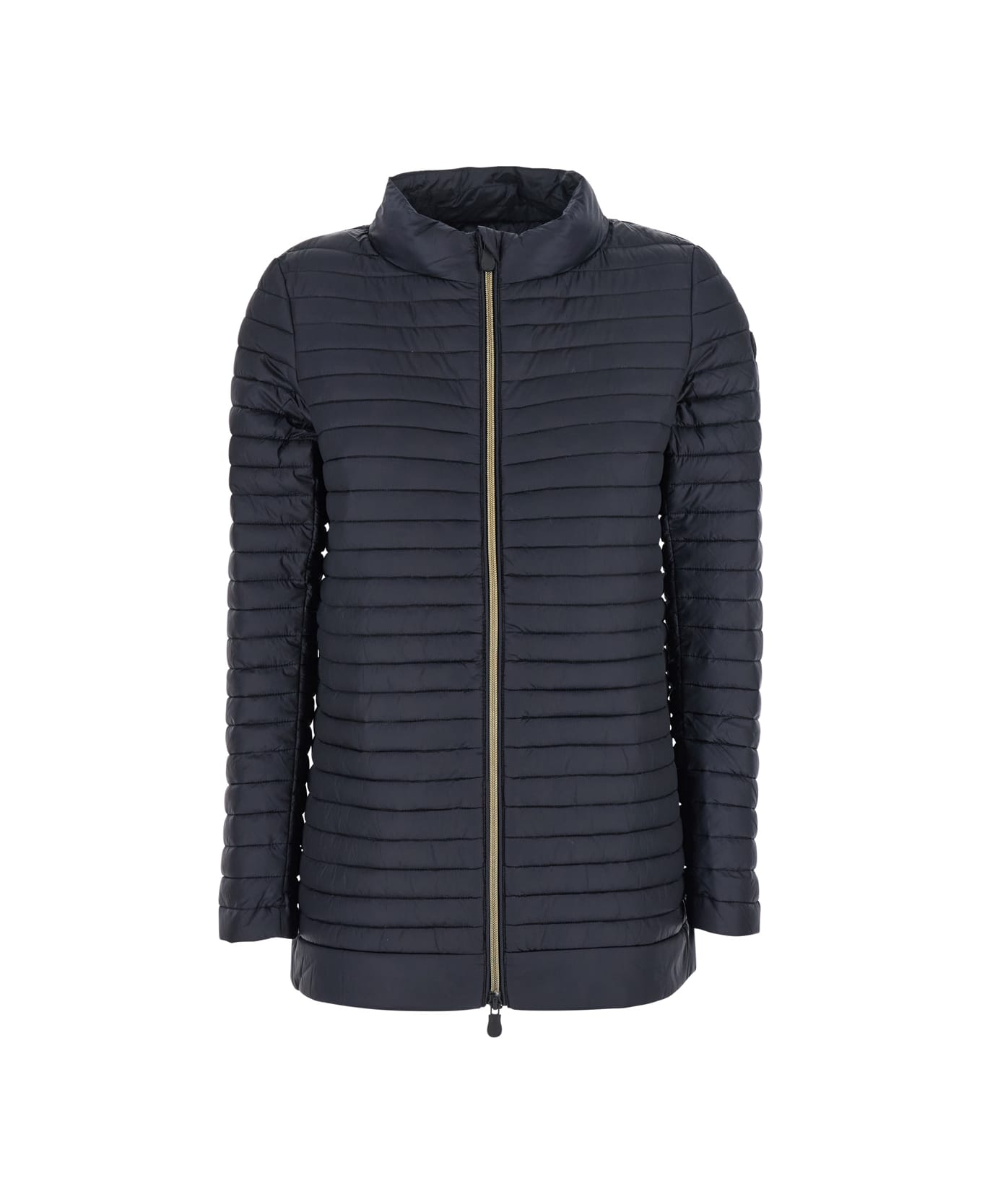 Save the Duck 
alima
 Black Down Jacket With Tone-on-tone Logo Patch On The Sleeve In Tech Fabric Woman - Black
