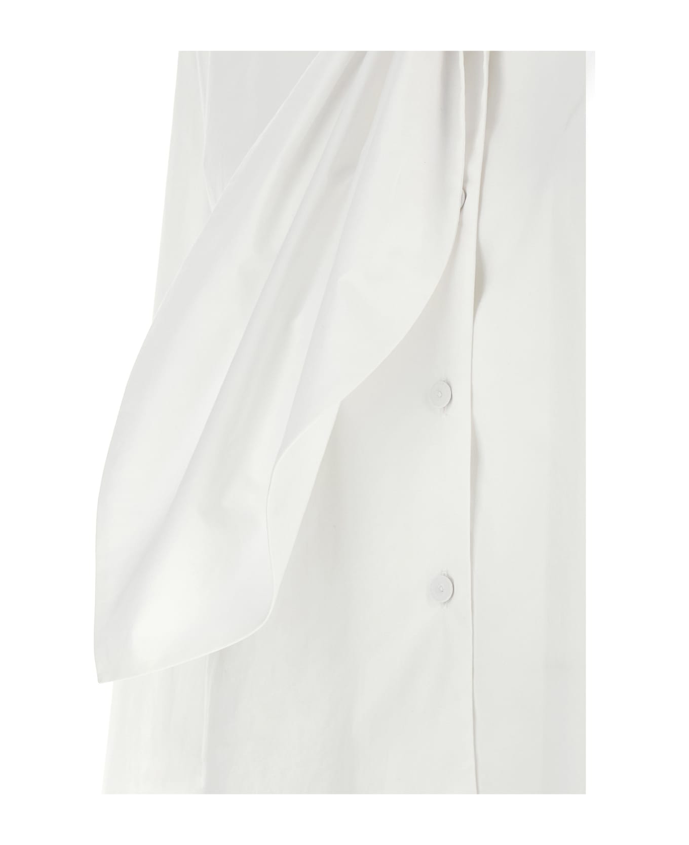 Alberta Ferretti Tie Shirt - White