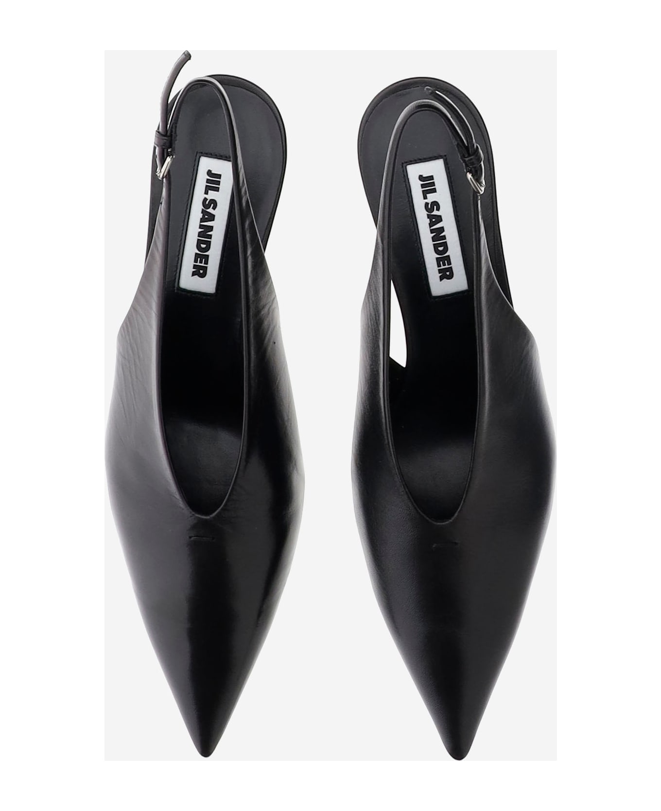 Jil Sander Leather Pumps - Black
