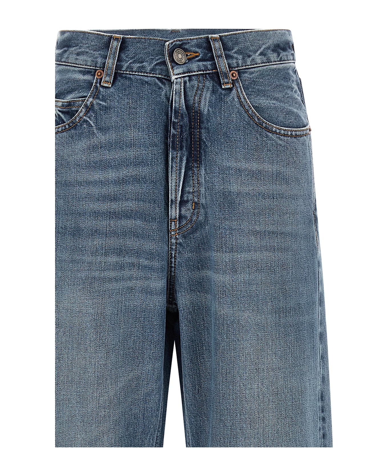 Saint Laurent V-shaped Waist Jeans - Light Blue