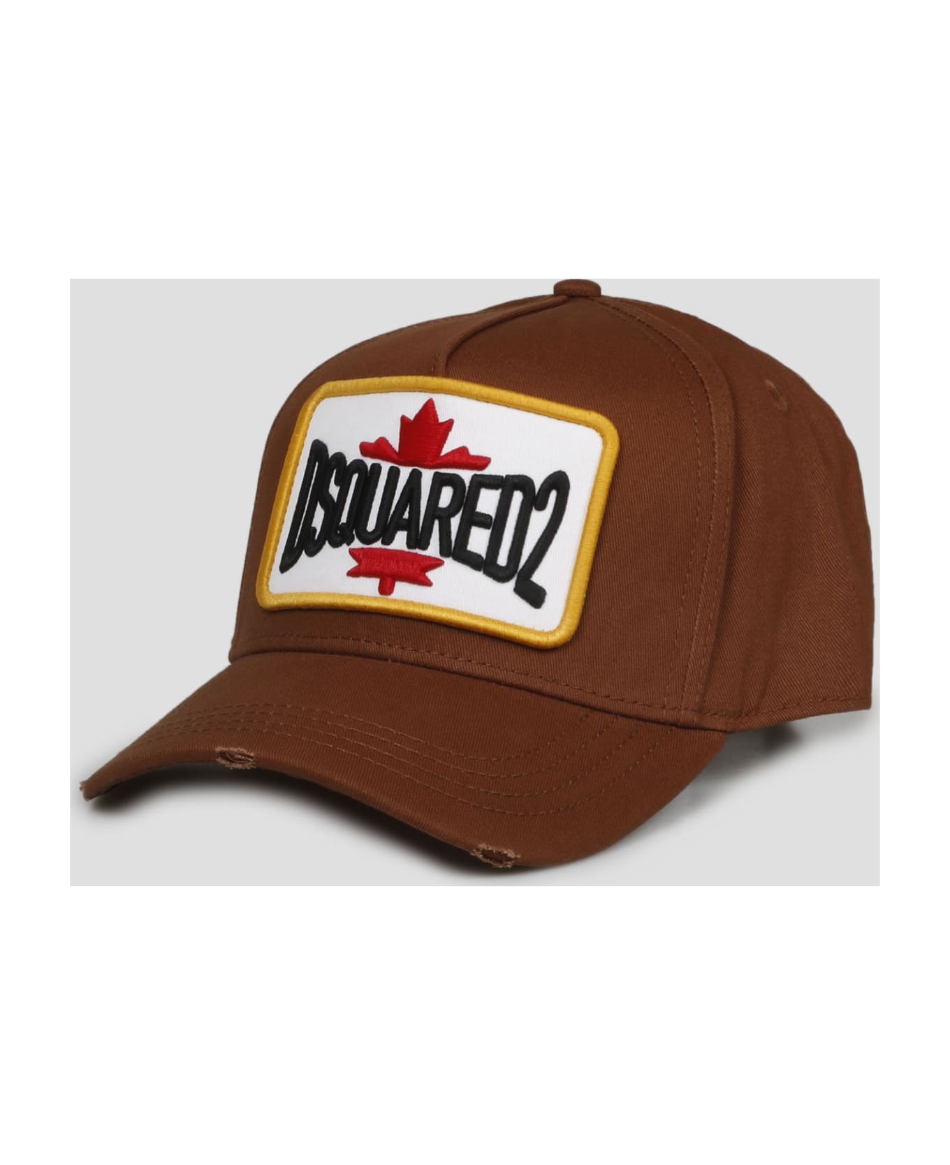 Dsquared2 D2 Patch Baseball Cap - Brown
