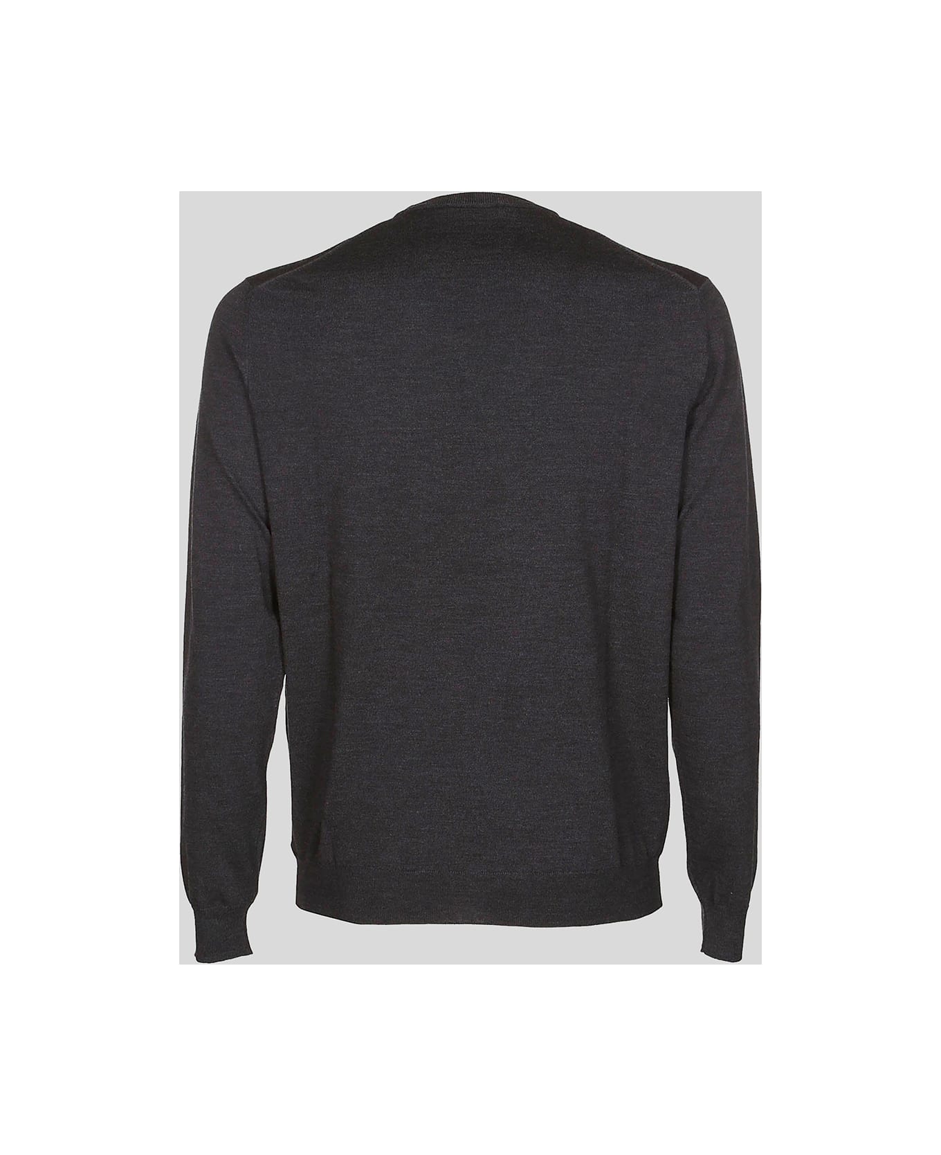 Zanone Dark Grey Wool Sweater - Grey