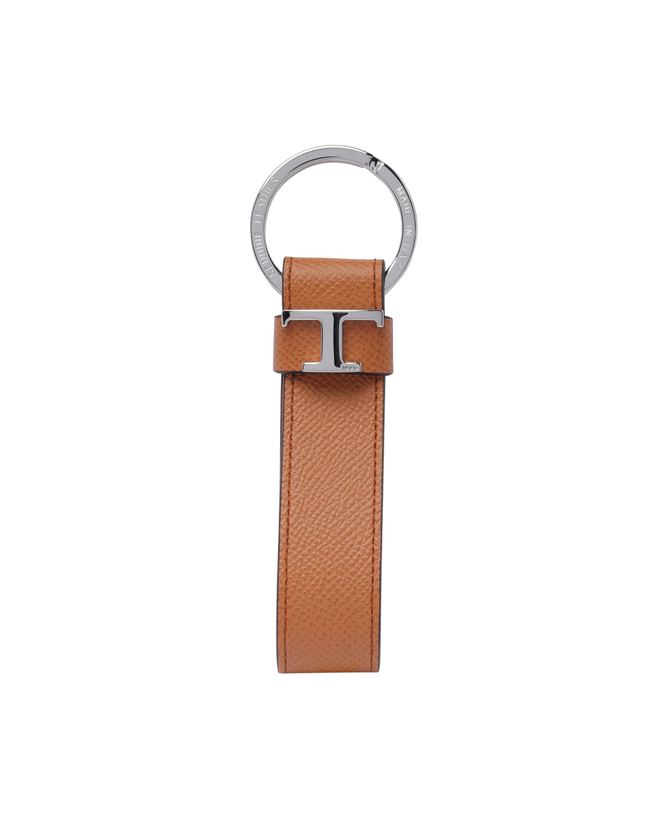Tod
s Logo Keyring - Cuoio Chiaro