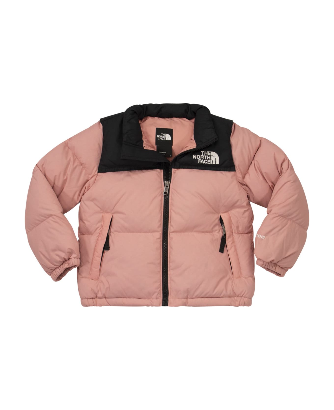 The North Face Retro Nuptse - Short Down Jacket - Pink/black コート＆ジャケット