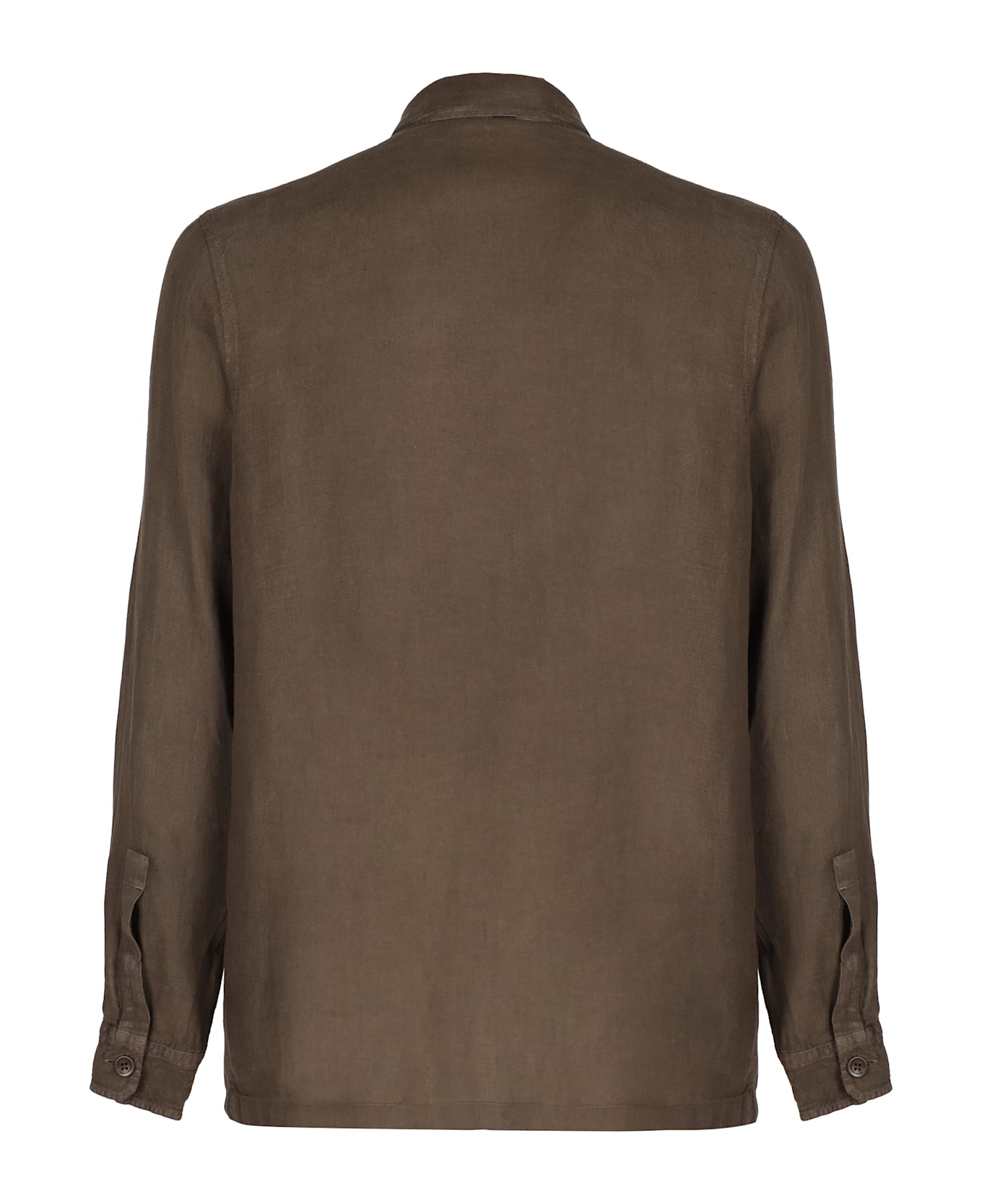 Herno Linen Shirt - green