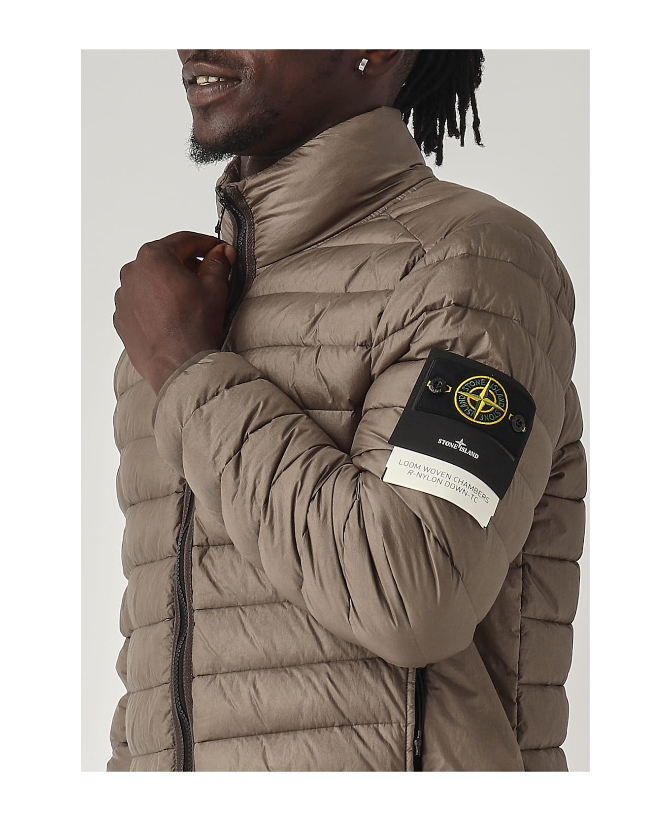 Stone Island Giubbotto Vera Piuma Jacket - WALNUT