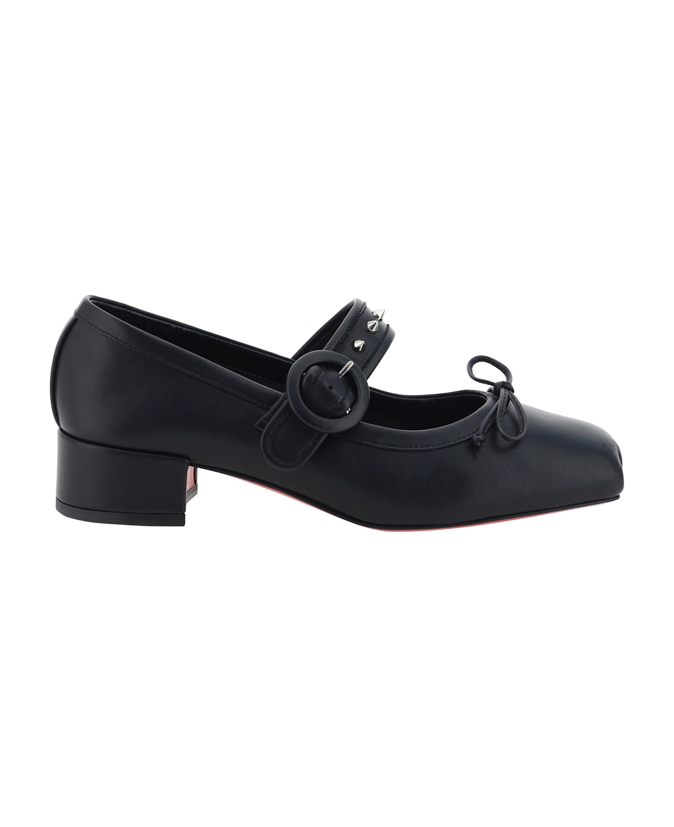 Christian Louboutin Mamastrapita Ballerinas - Black/lin Black