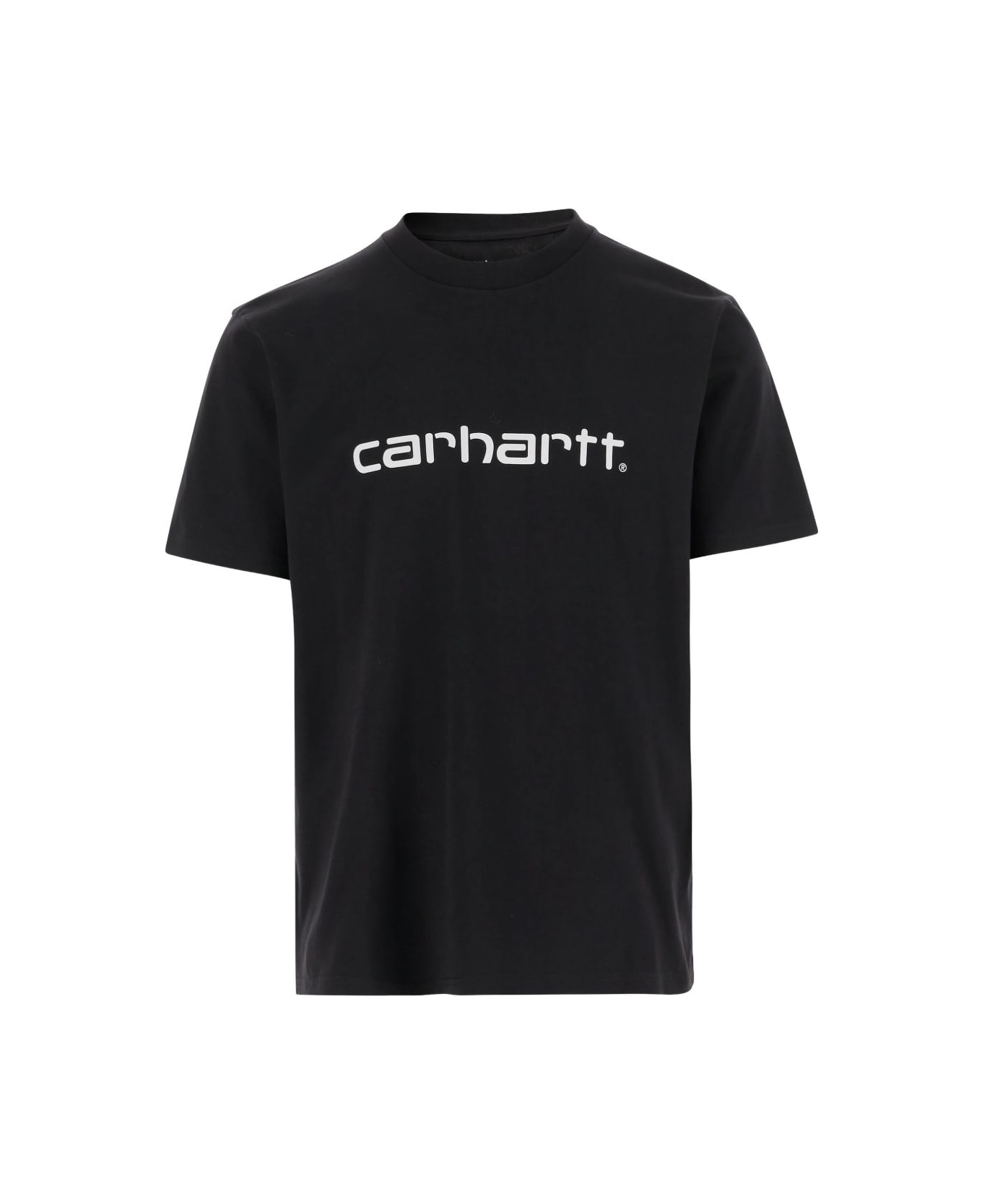 Carhartt WIP Logo Cotton T-shirt - Black
