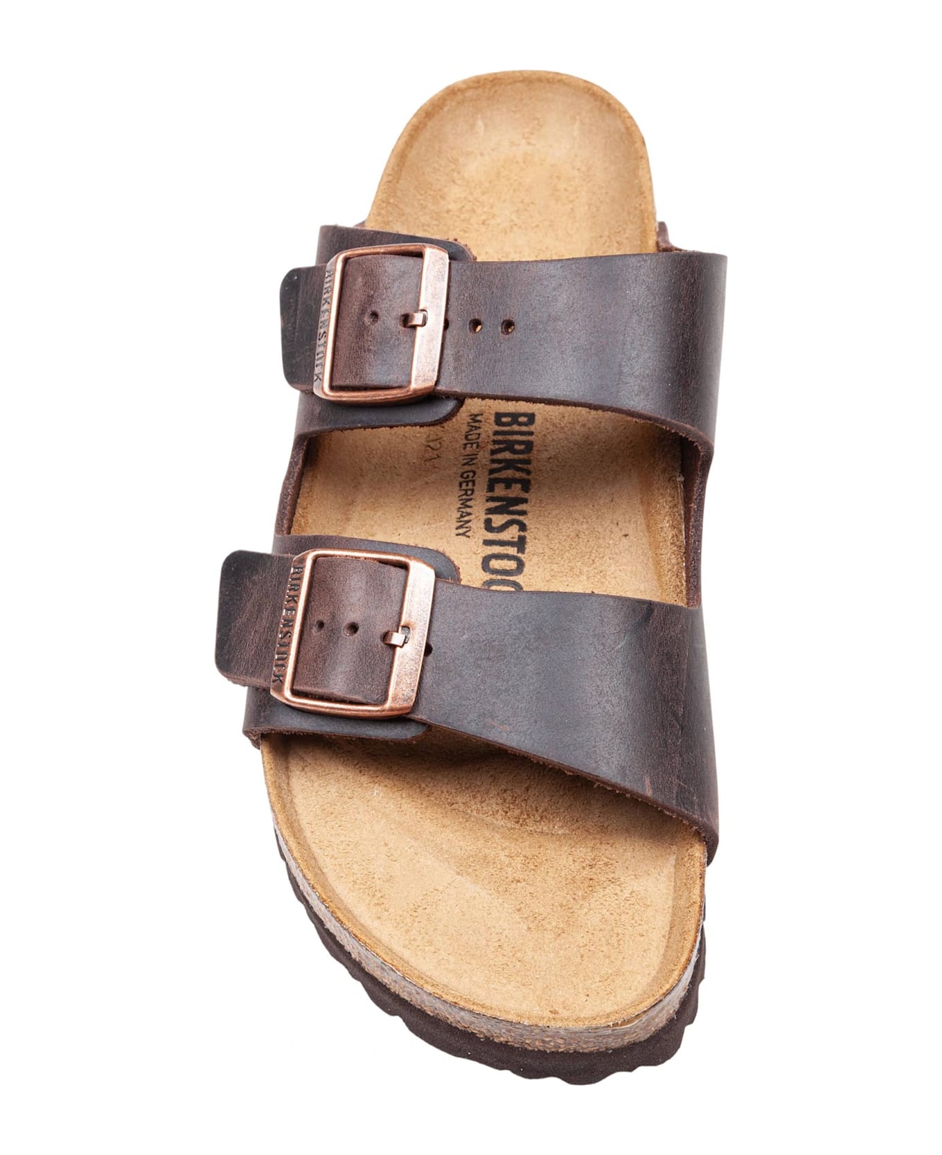 Birkenstock Arizona Sandal In Leather, Havana Color - Habana サンダル