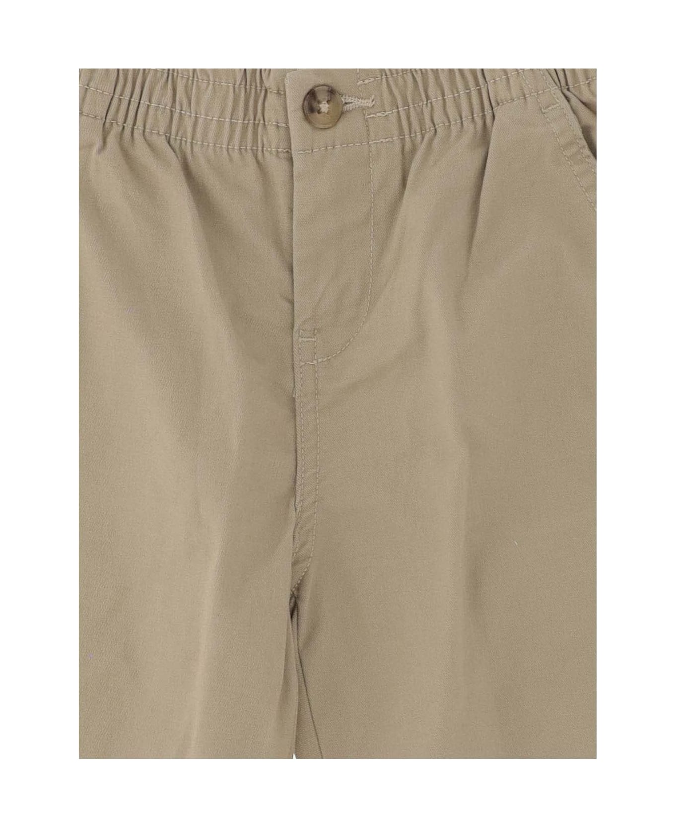 Polo Ralph Lauren Stretch Cotton Logo Pants - Khaki