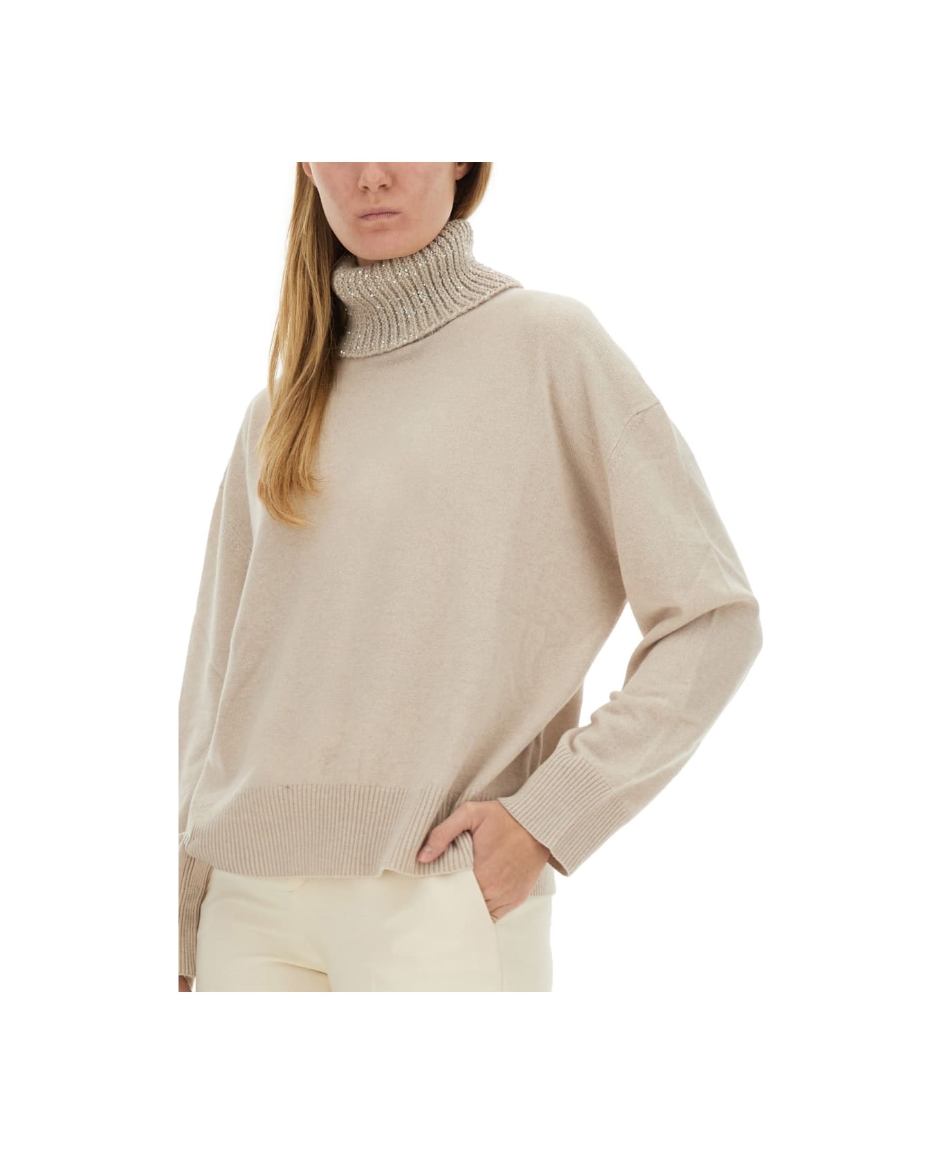 Fabiana Filippi Wool Sweater - Greige