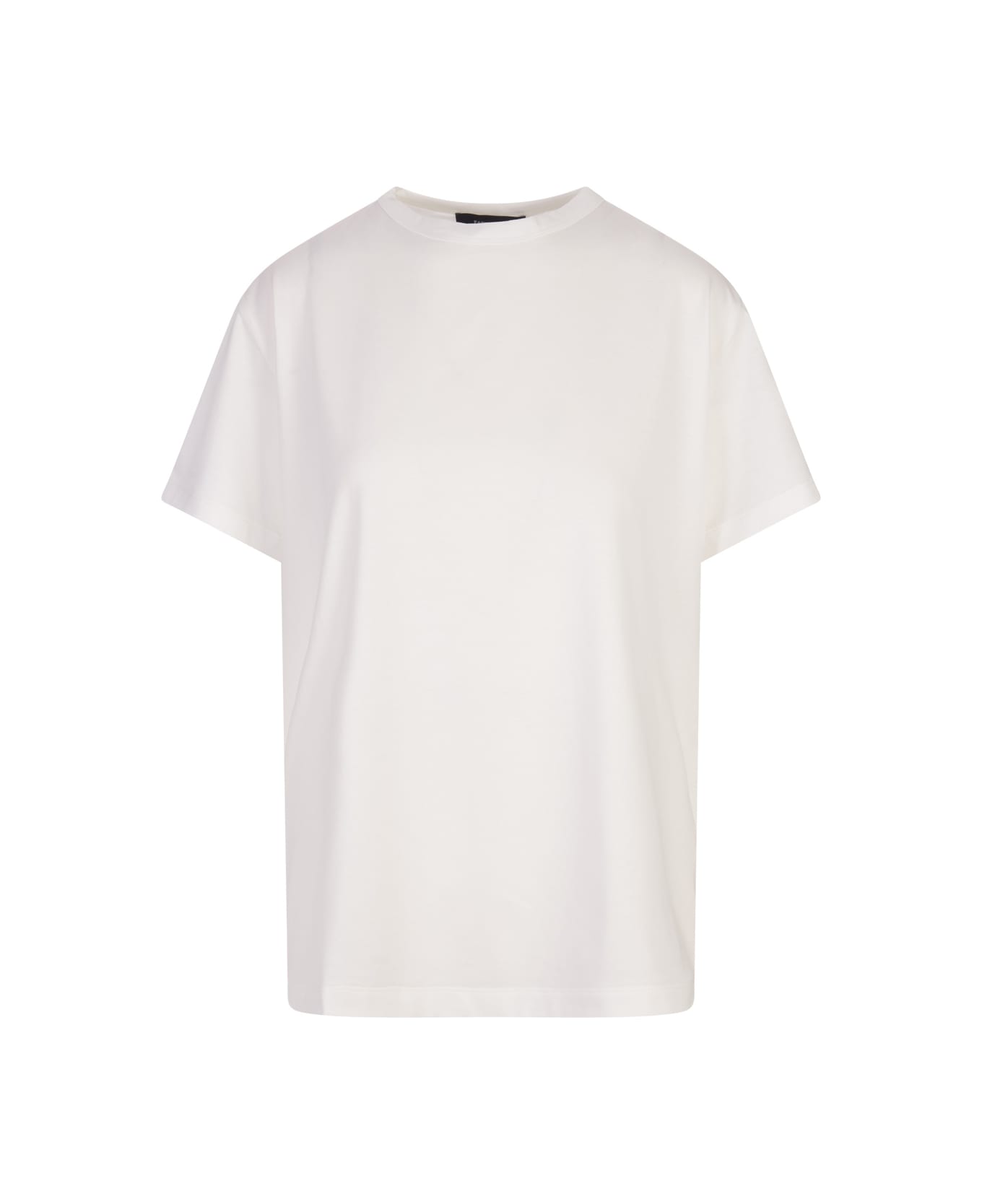 Fabiana Filippi White Cotton And Viscose T-shirt - White