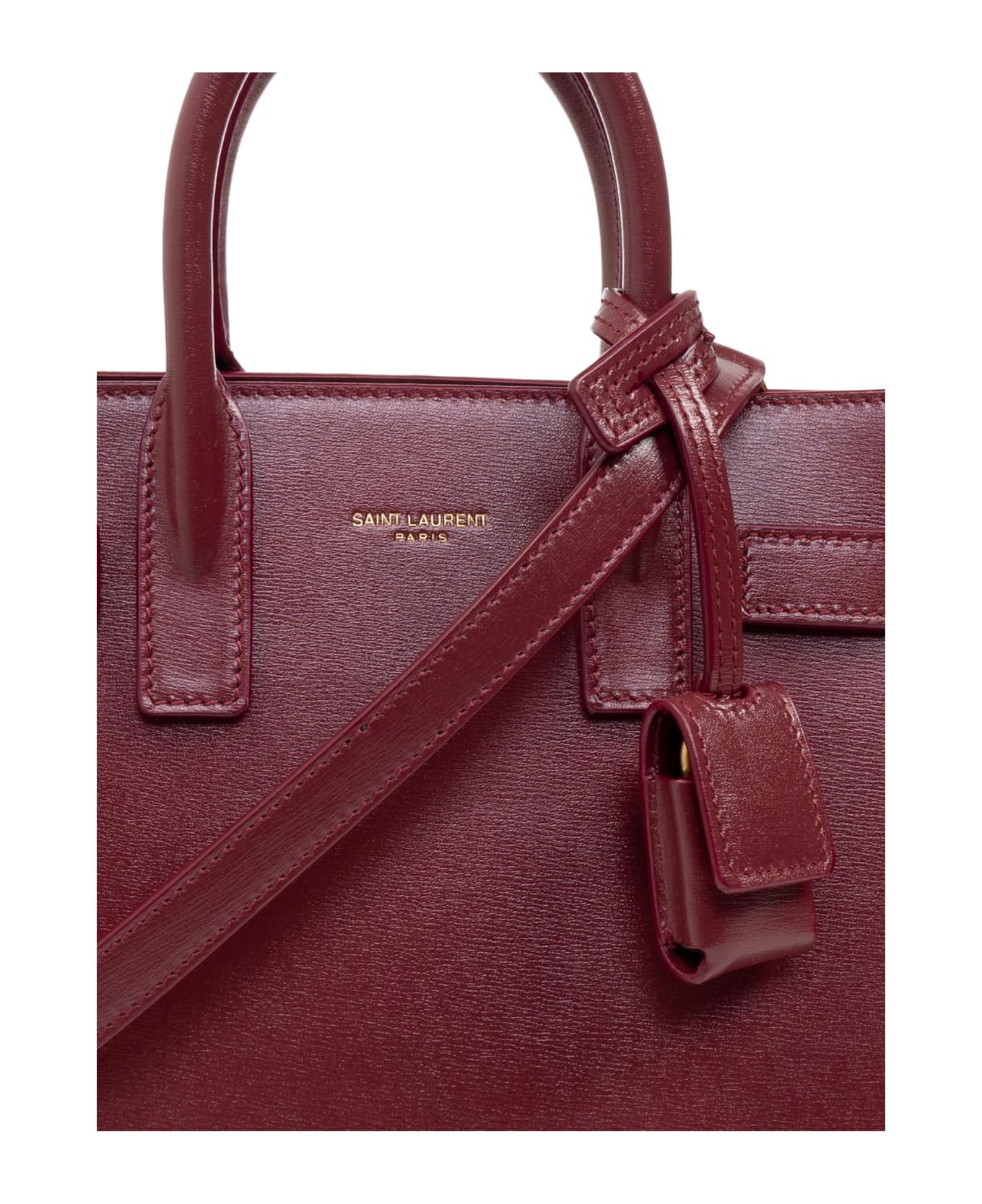 Saint Laurent Shoulder Bag 'nano Sac De Jour' - BORDEAUX