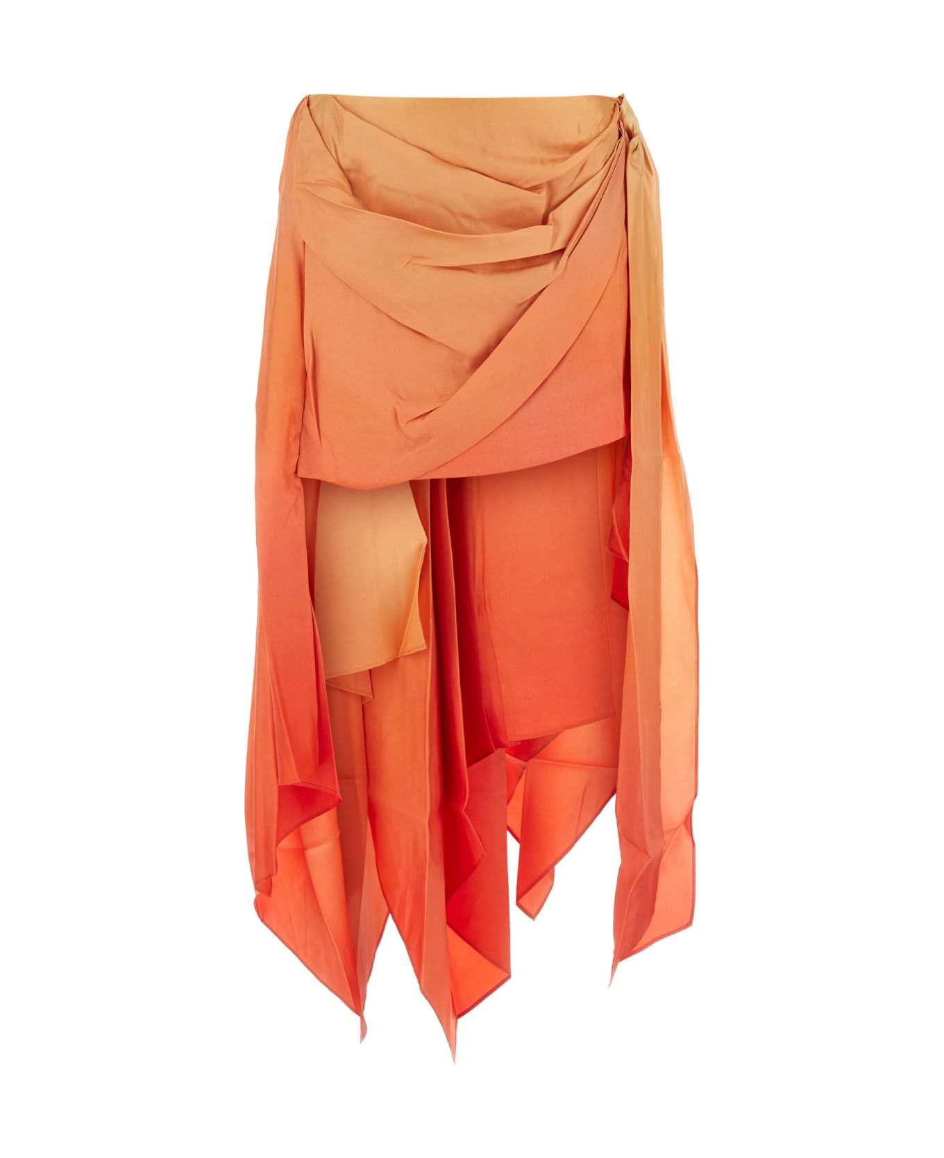 Zimmermann Two-tone Silk Tranquillity Mini Skirt - REDFIELDS